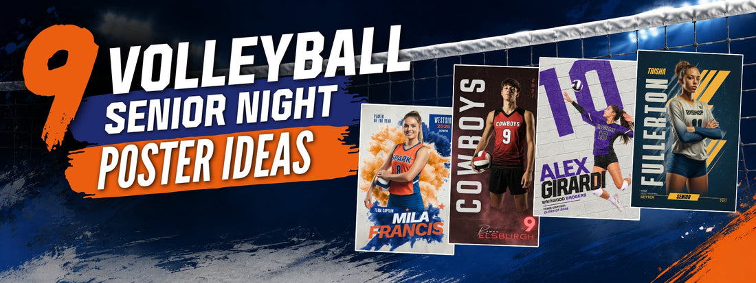 Volleyball senior night poster ideas for high school athletes