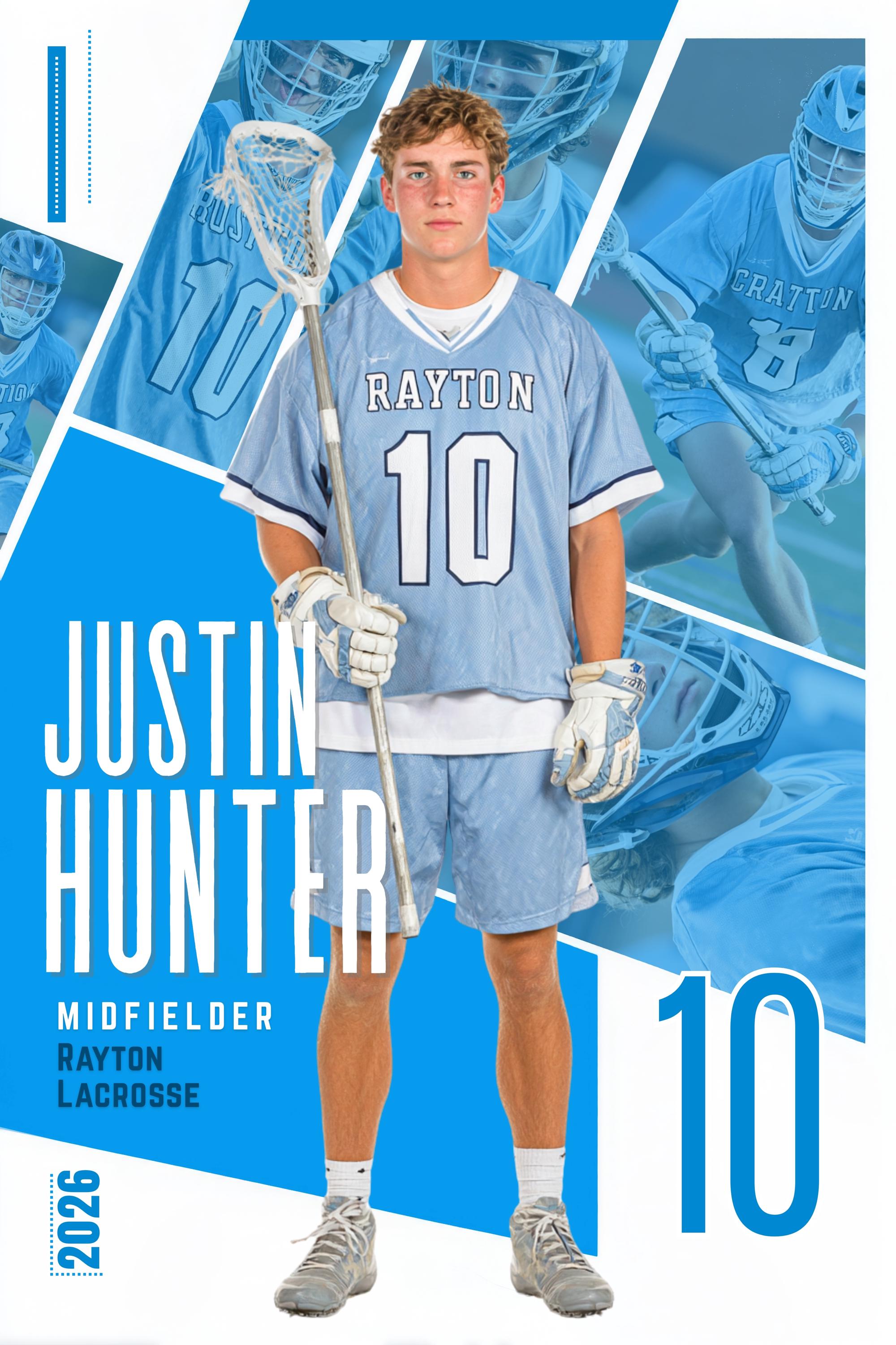 Multi-Photo Collage Lacrosse Poster Template | Editable in Canva | 2:3