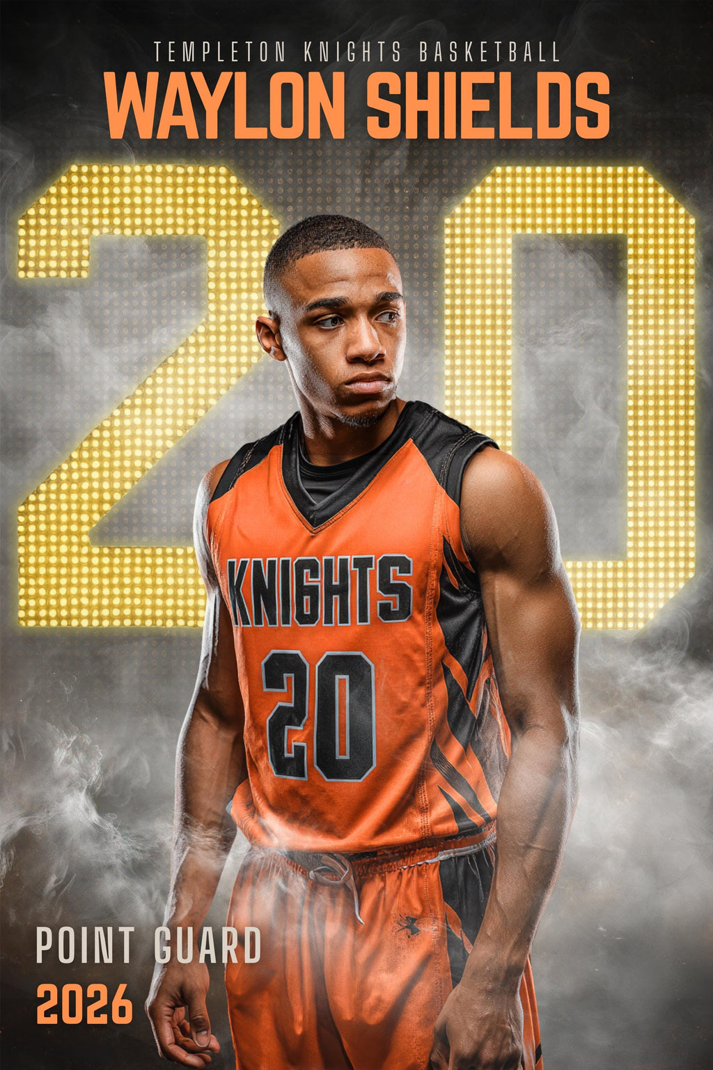 Basketball Poster Template | Editable in Canva | 2:3 | Scoreboard Style