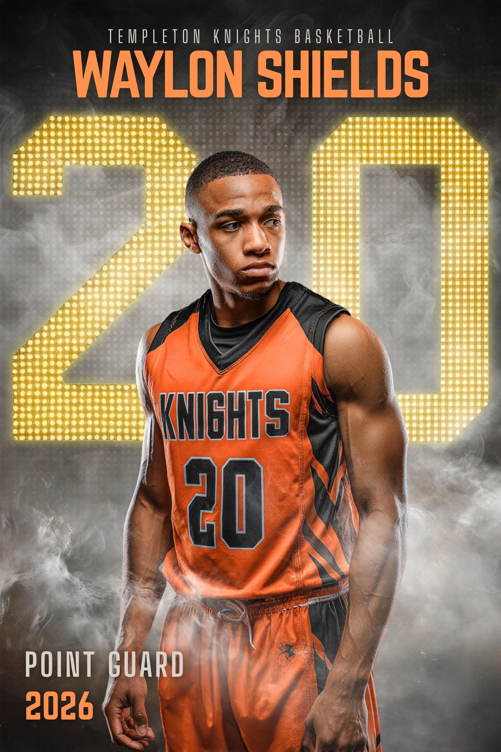 Basketball Poster Template | Editable in Canva | 2:3 | Scoreboard Style