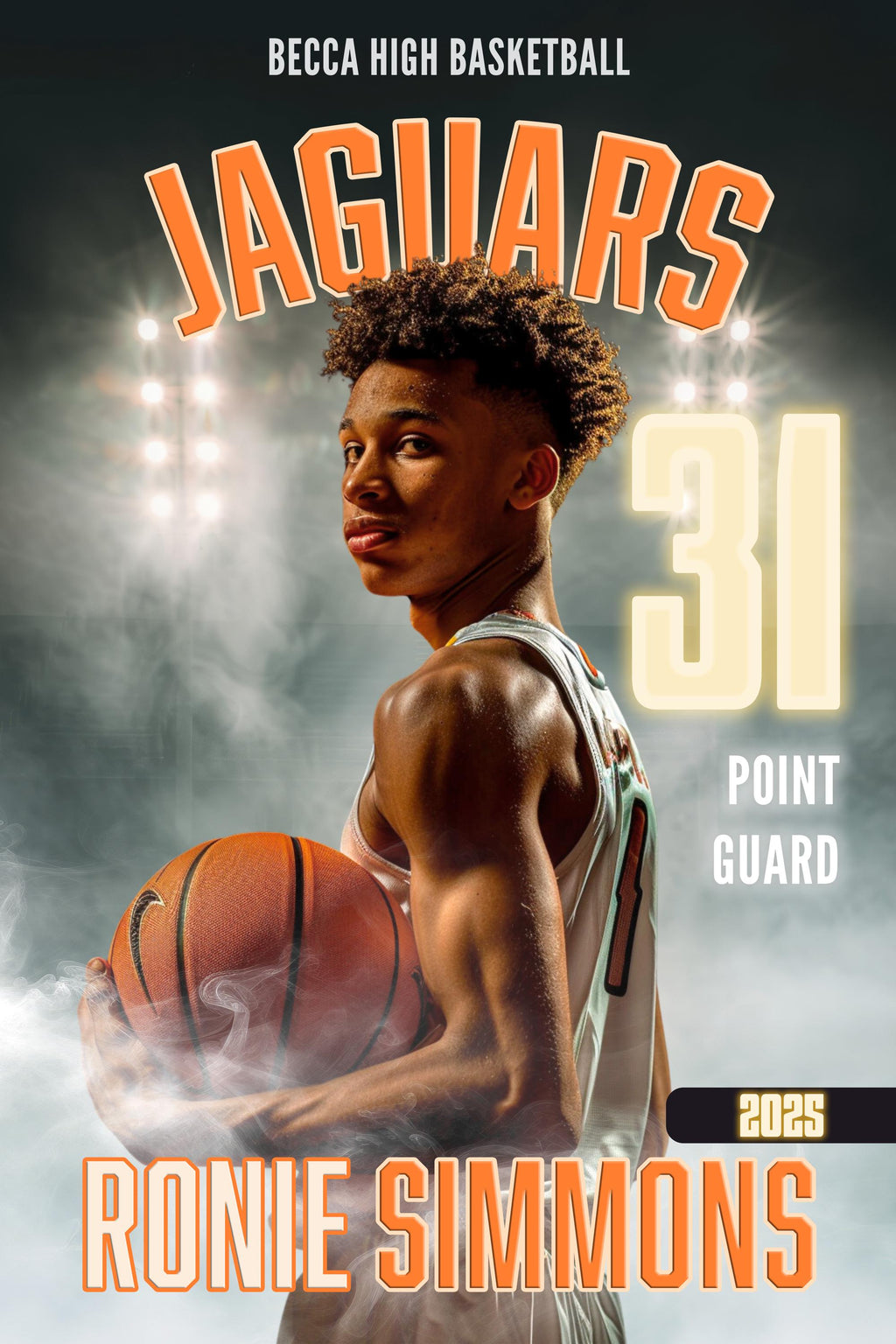 Friday Night Lights Multi-Sport Poster Template | Editable in Photoshop | 2:3