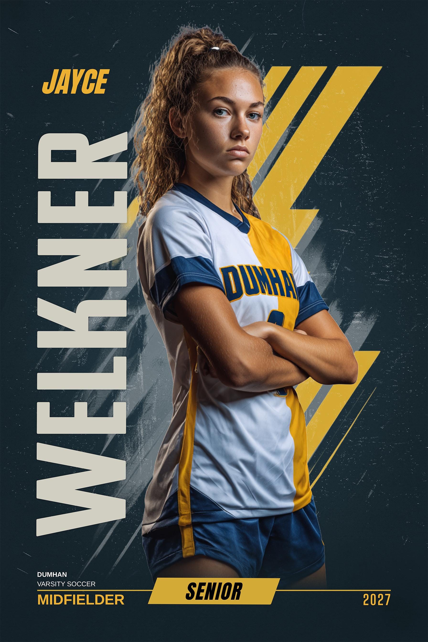 Velocity Soccer Poster Template | Photoshop Template | 2:3