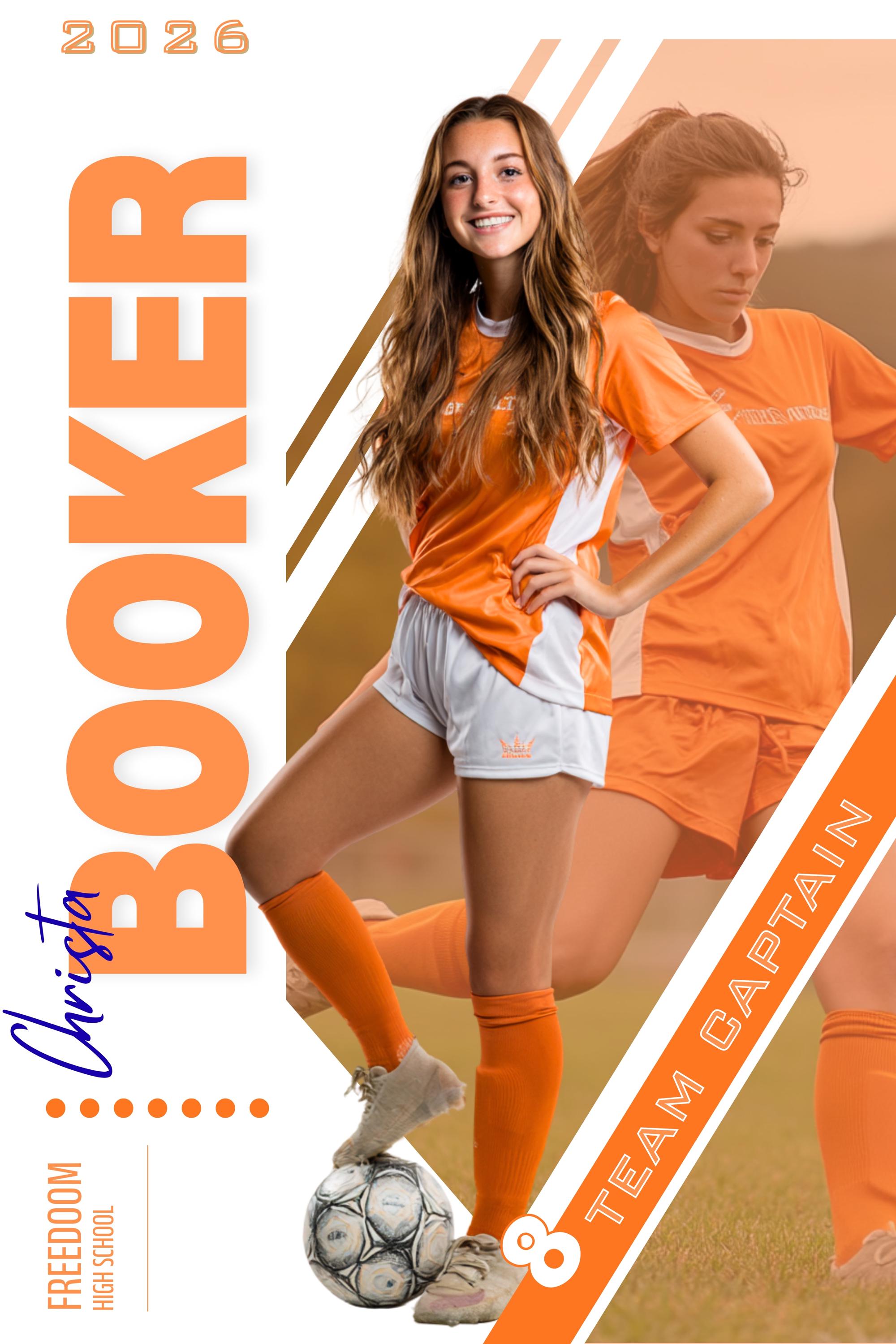Dual Photo Soccer Poster Template | Editable in Photoshop | 2:3