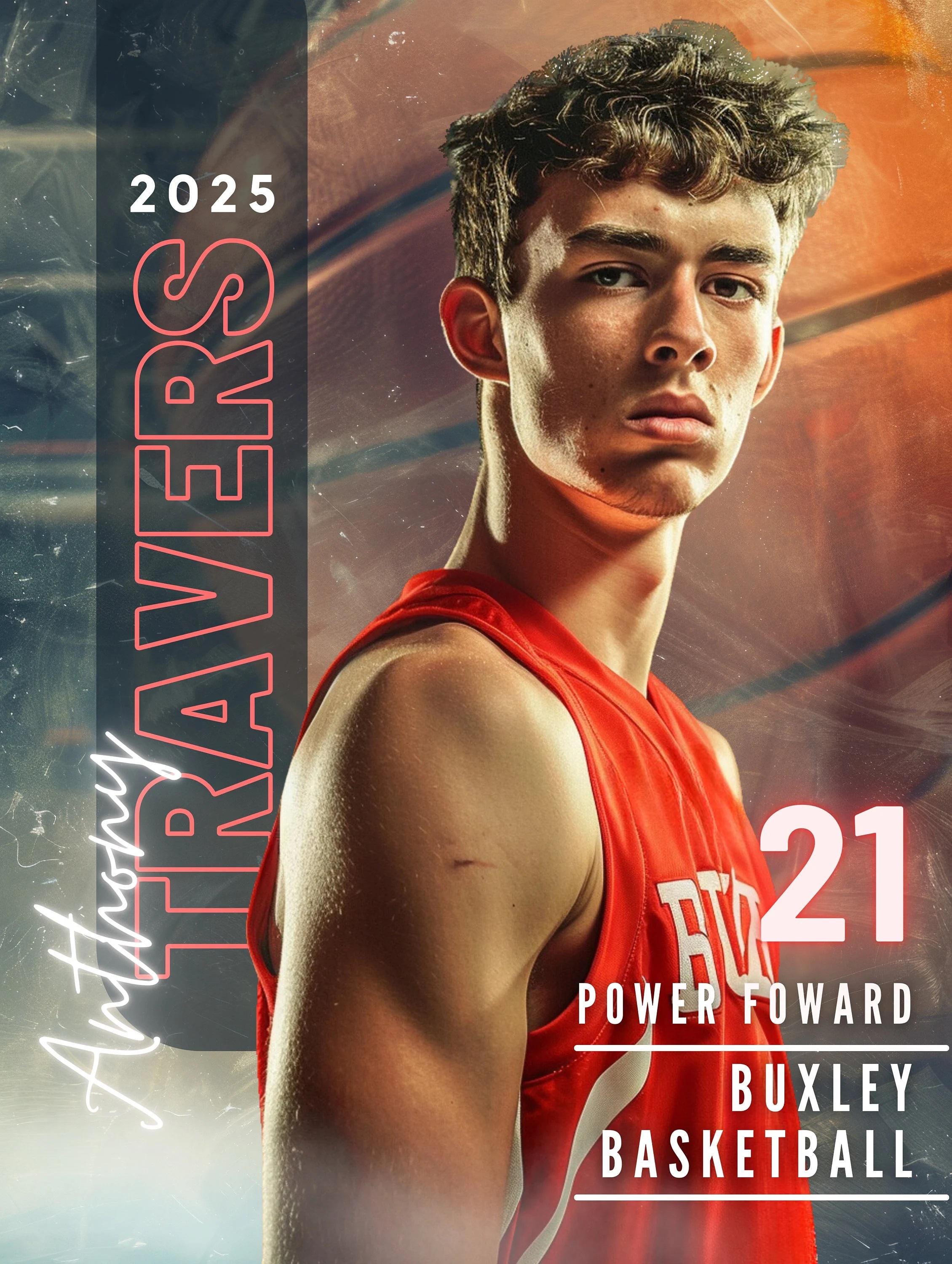 Smokey Basketball Basketball Poster Template | Editable in Photoshop | 3:4