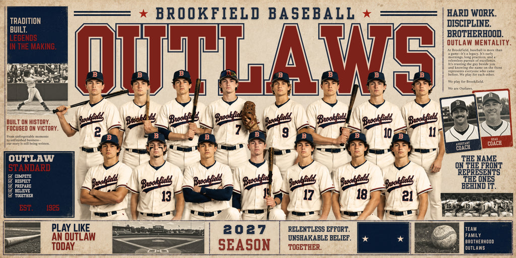 Vintage Baseball & Softball Team Banner Template | Editable in Canva | 2:1