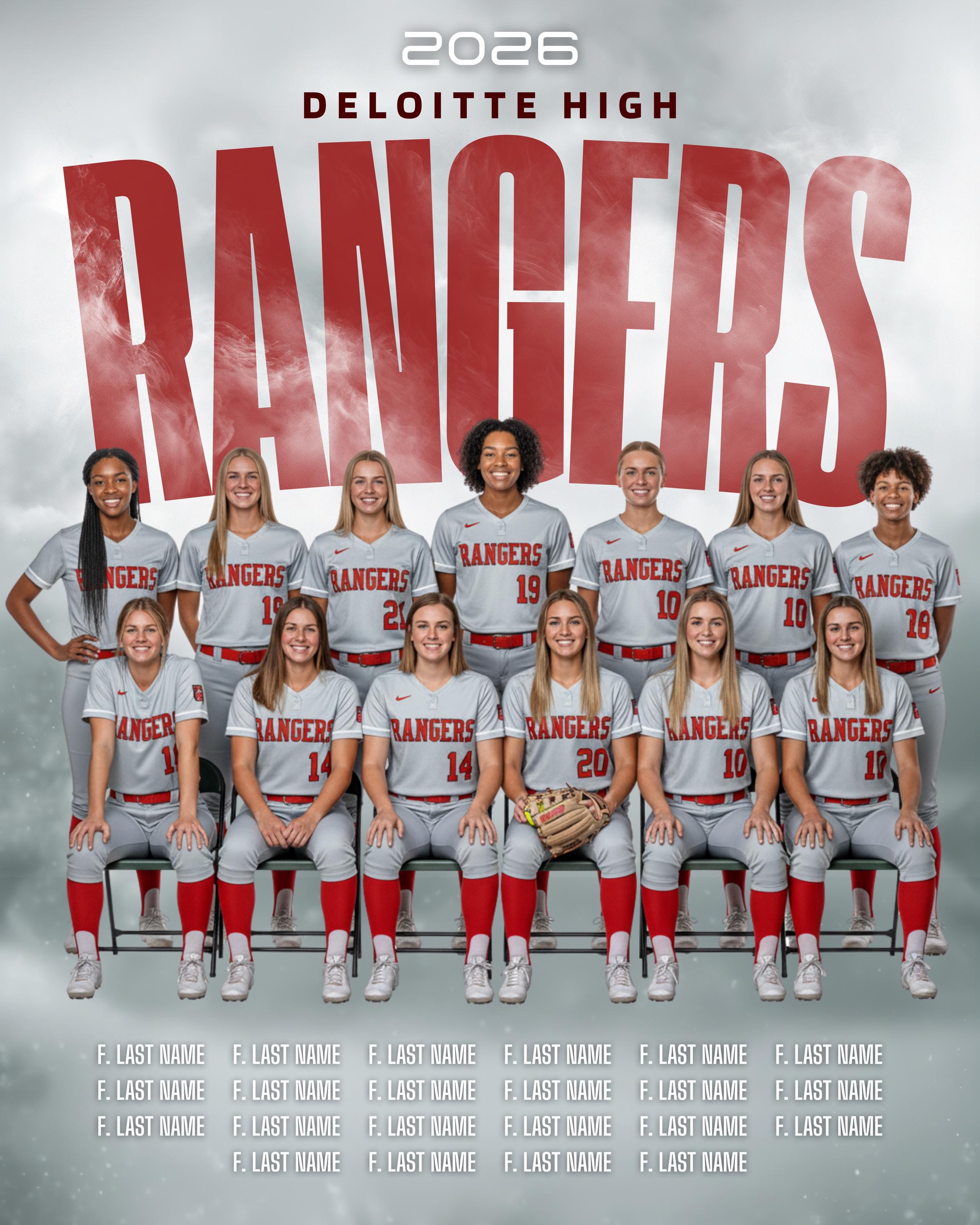 Smoke Style All Sports Team Poster Template | Editable in Canva | 4:5