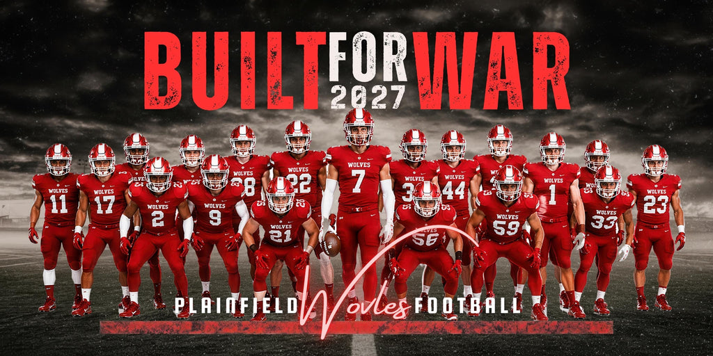 Gritty Football Team Banner Template | Editable in Photoshop | 2:1