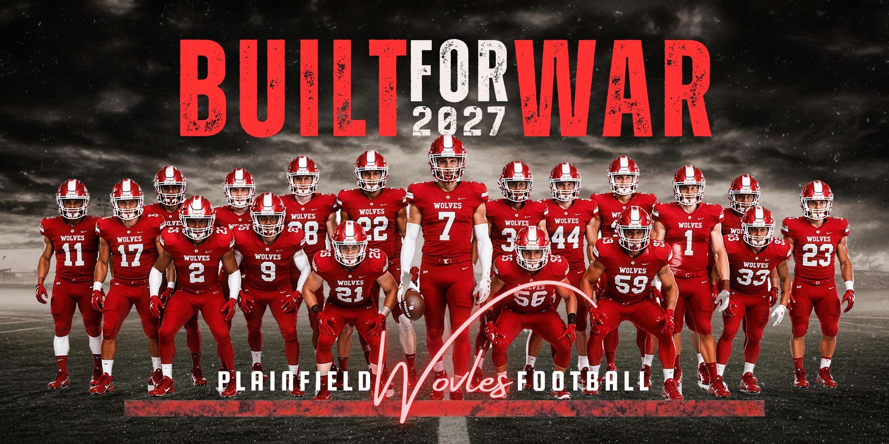 Gritty Football Team Banner Template | Editable in Photoshop | 2:1