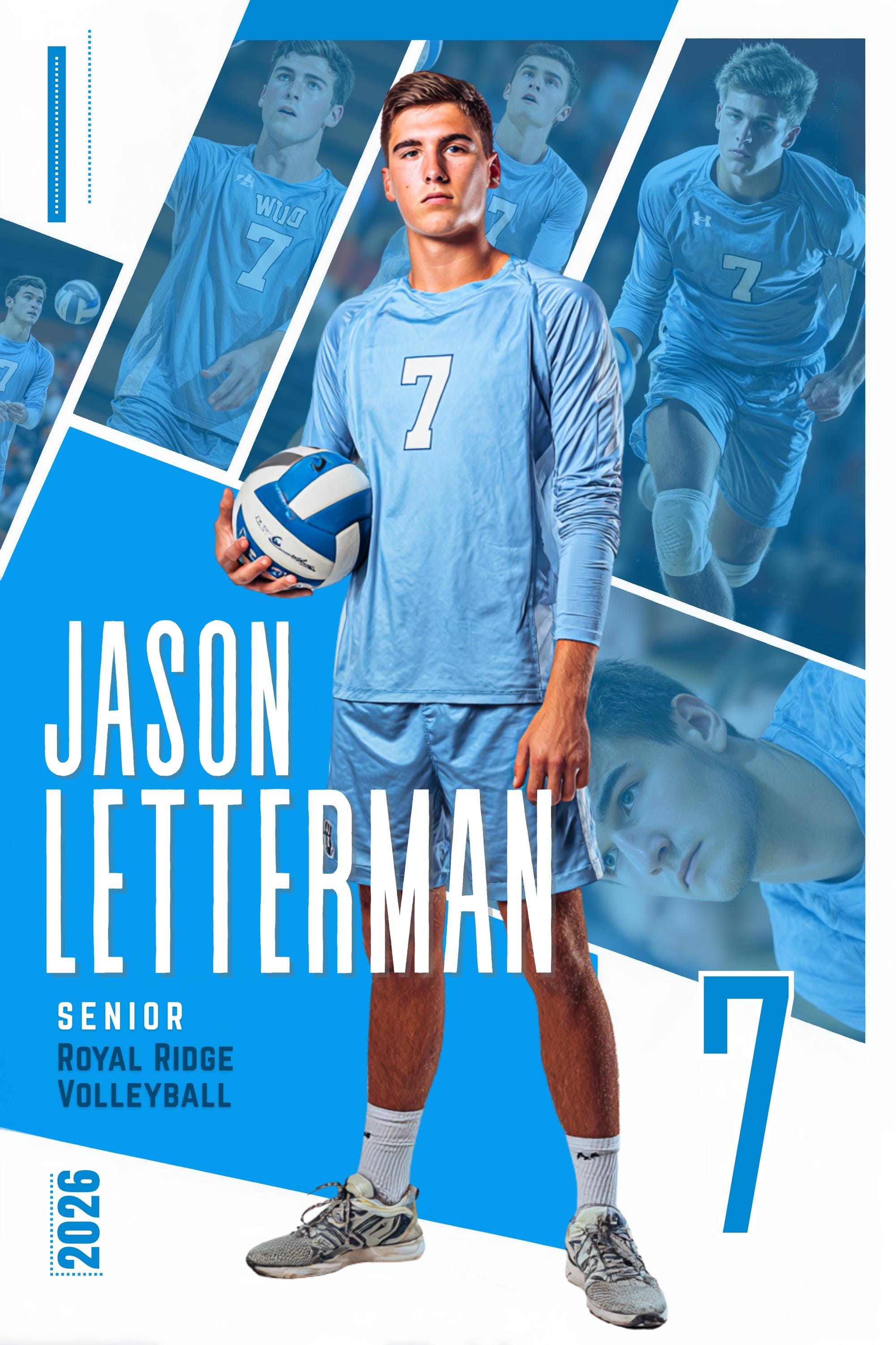 Multi-Photo Collage Volleyball Poster Template | Editable in Canva | 2:3