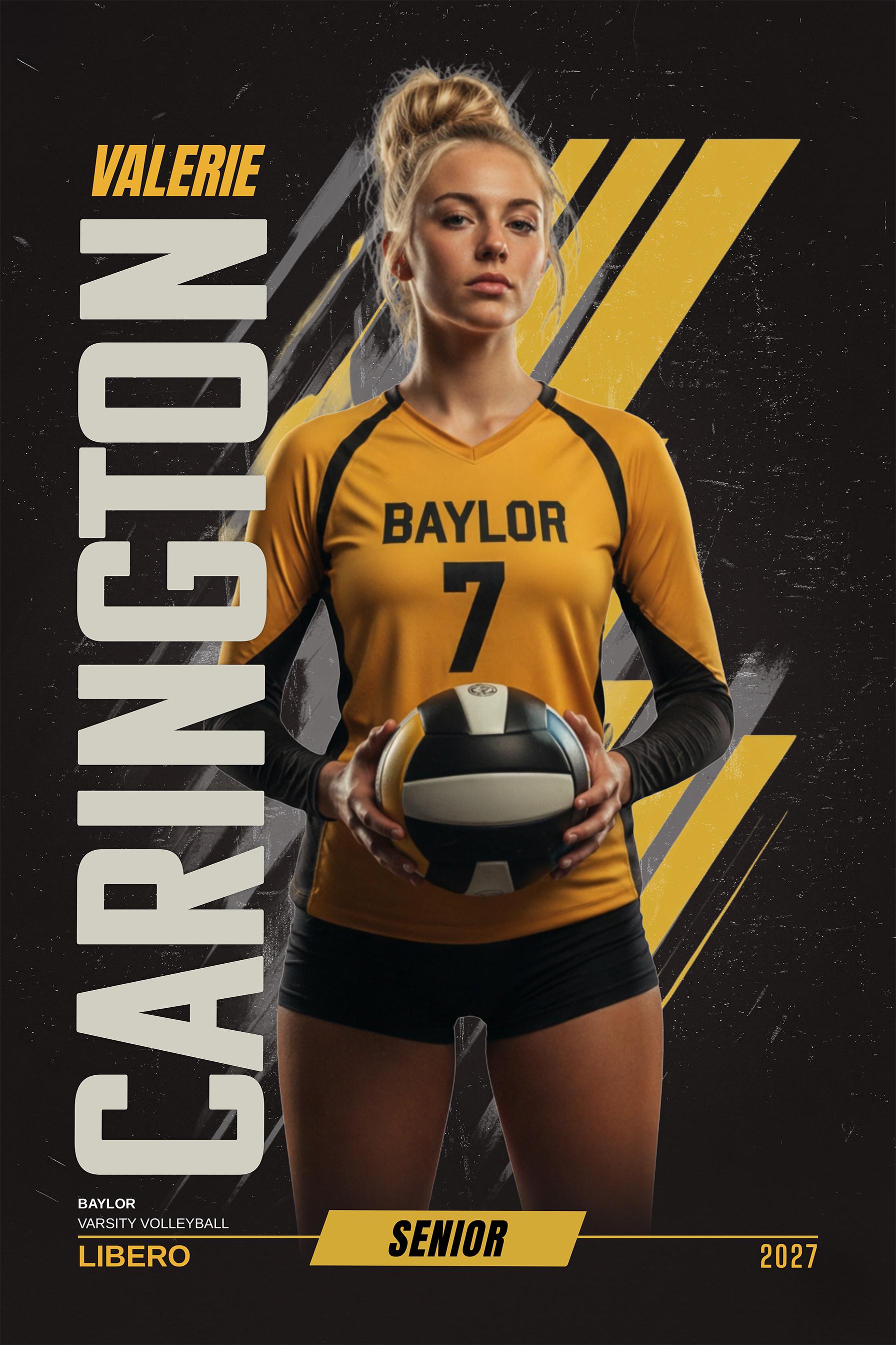 Velocity Volleyball Poster Template | Photoshop Template | 2:3