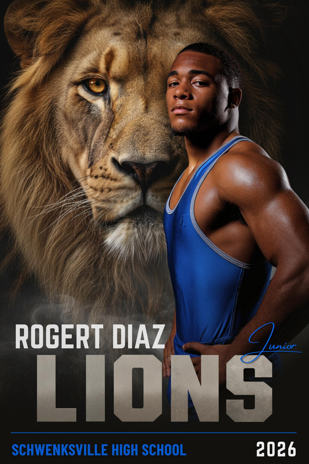 42 Mascot Backdrops Wrestling Poster Template | Editable in Photoshop | 2:3