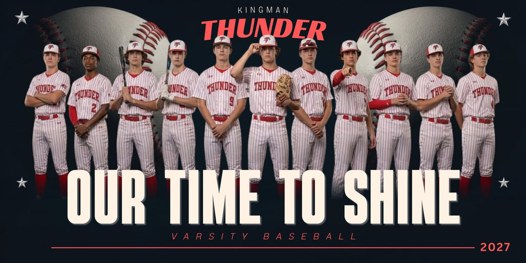 Baseball & Softball Team Banner Template | Editable in Canva | 2:1