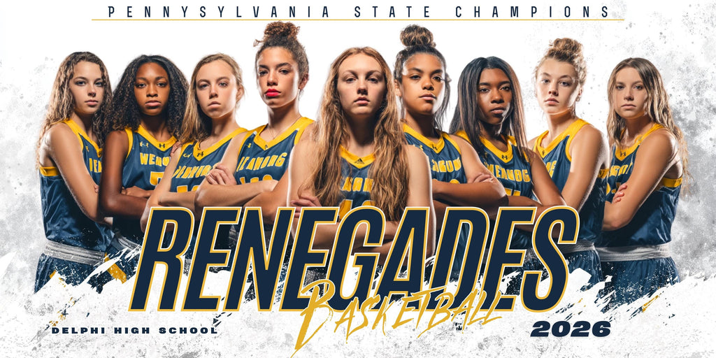 Grunge Textured Sports Team Banner Template | Editable in Canva | 2:1