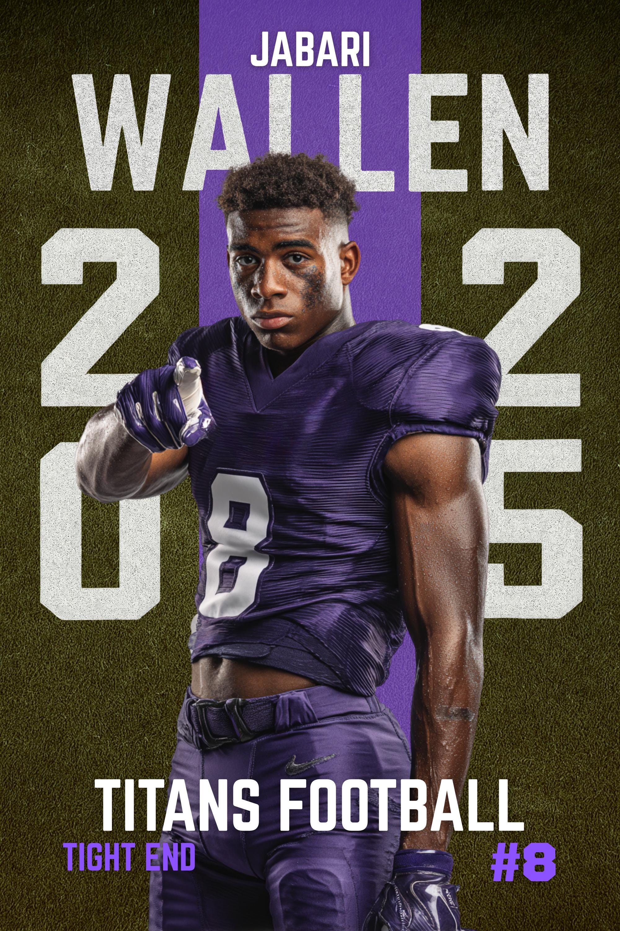Turf Background Football Poster Template | Editable in Canva | 2:3