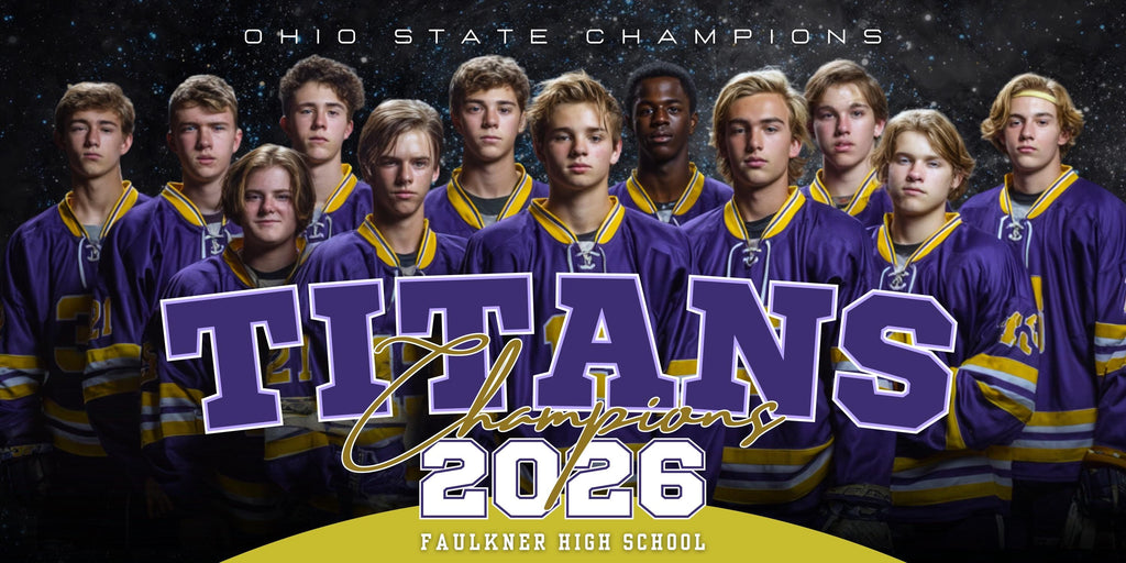 Galaxy Backdrop All Sports Team Banner Template | Editable in Canva | 2:1
