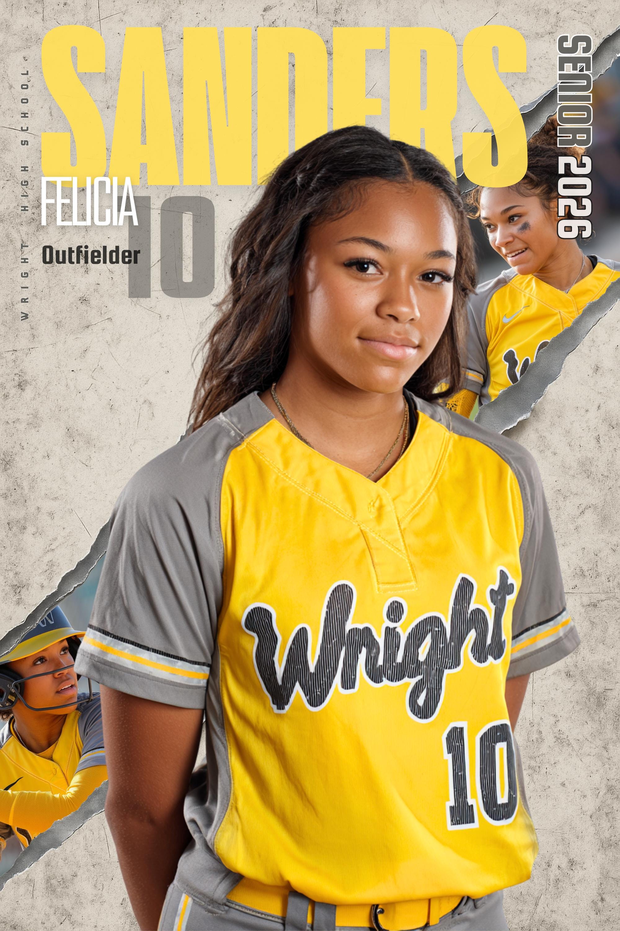 Torn Reveal Softball Poster Template | Editable in Canva | 2:3