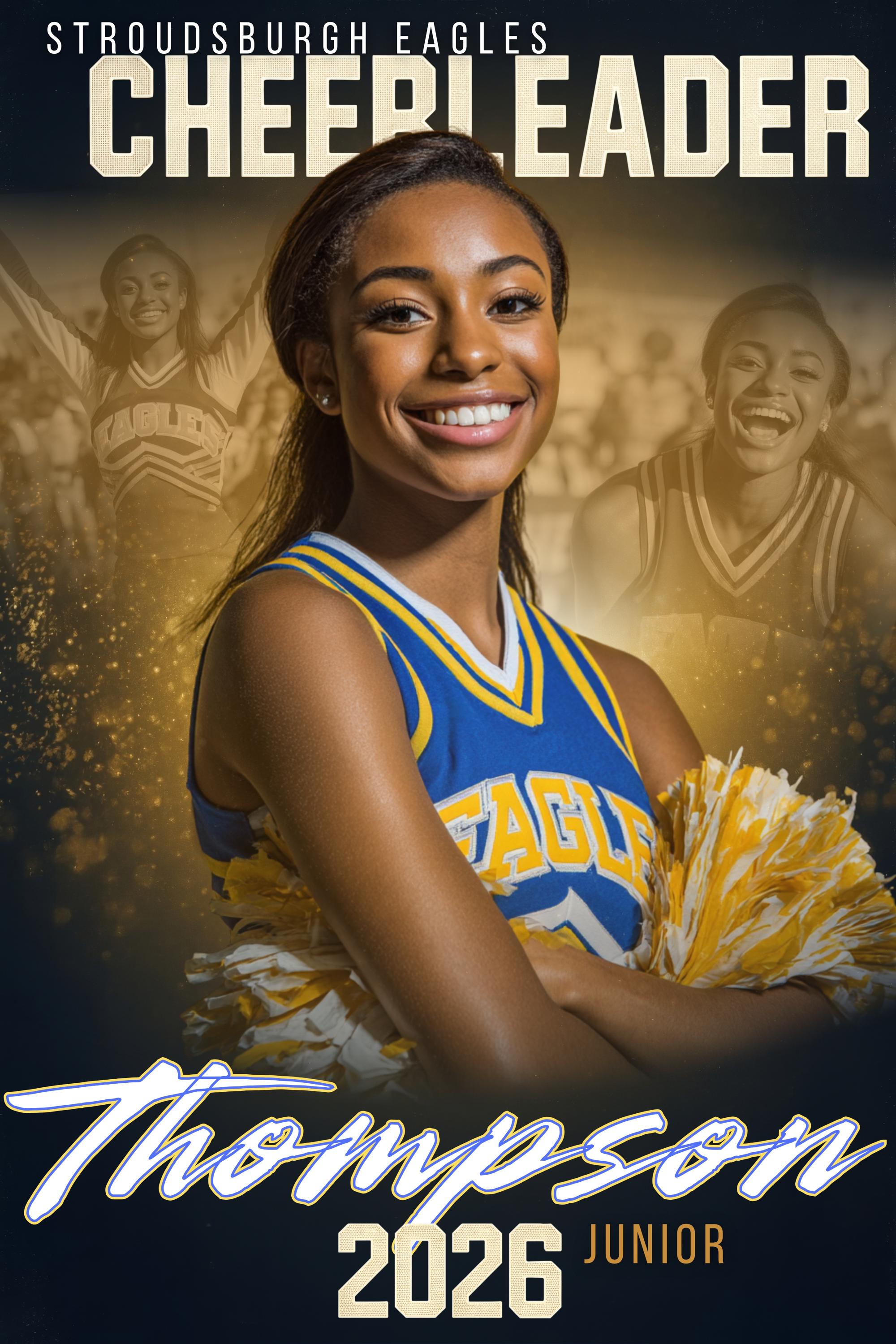 Multi-Photo Cheer & Dance Poster Template | Editable in Canva | 2:3