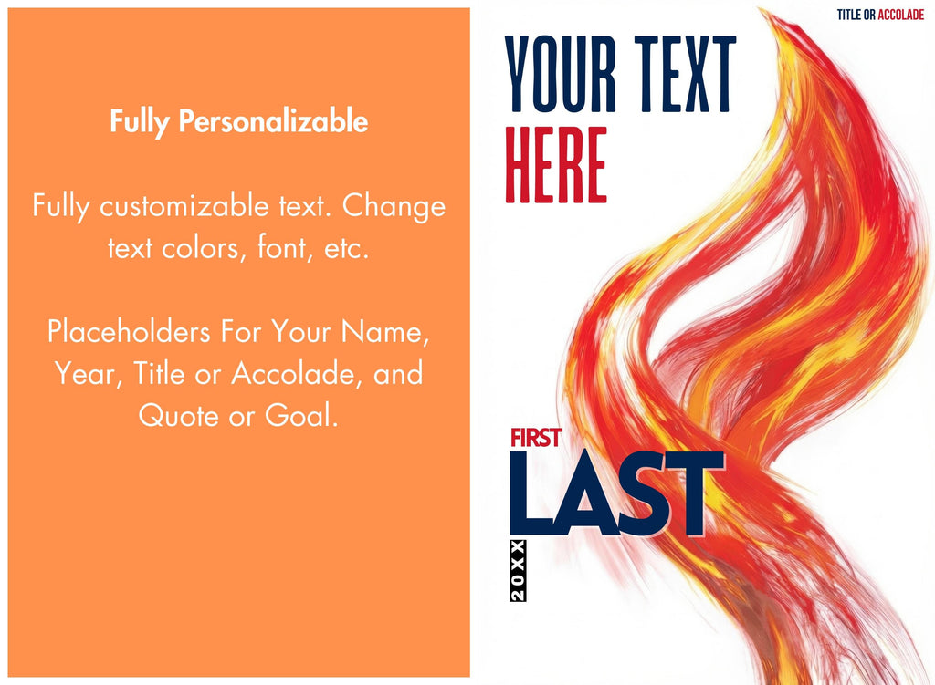 Olympic Flame All Sports Poster Template | Editable in Canva | 2:3