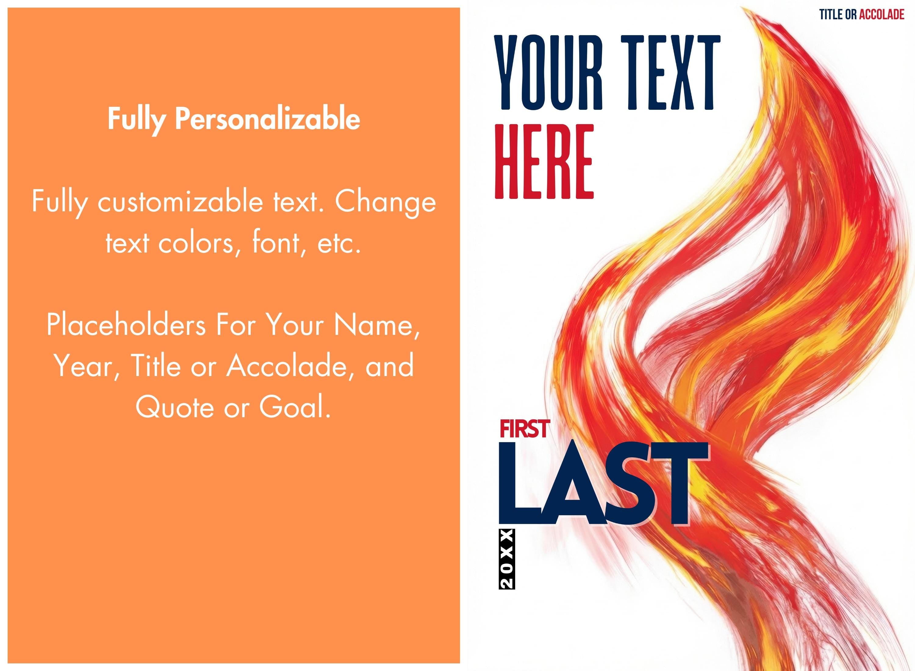 Olympic Flame All Sports Poster Template | Editable in Canva | 2:3