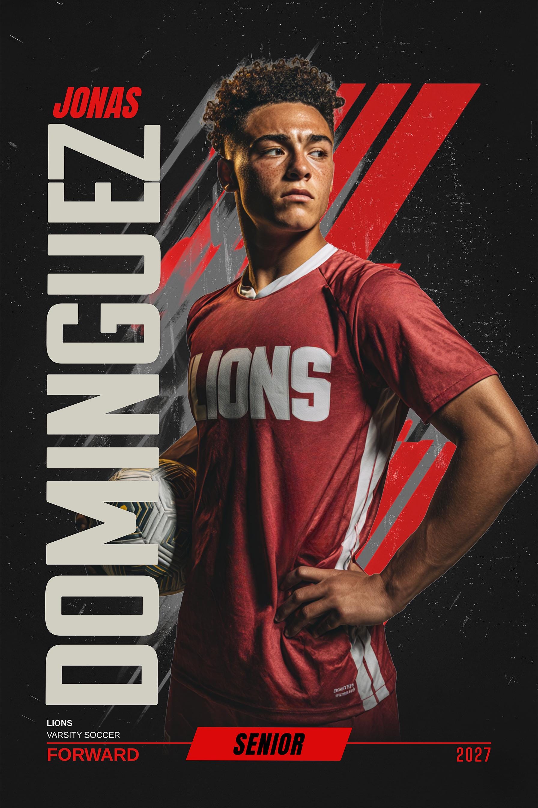 Velocity Soccer Poster Template | Photoshop Template | 2:3