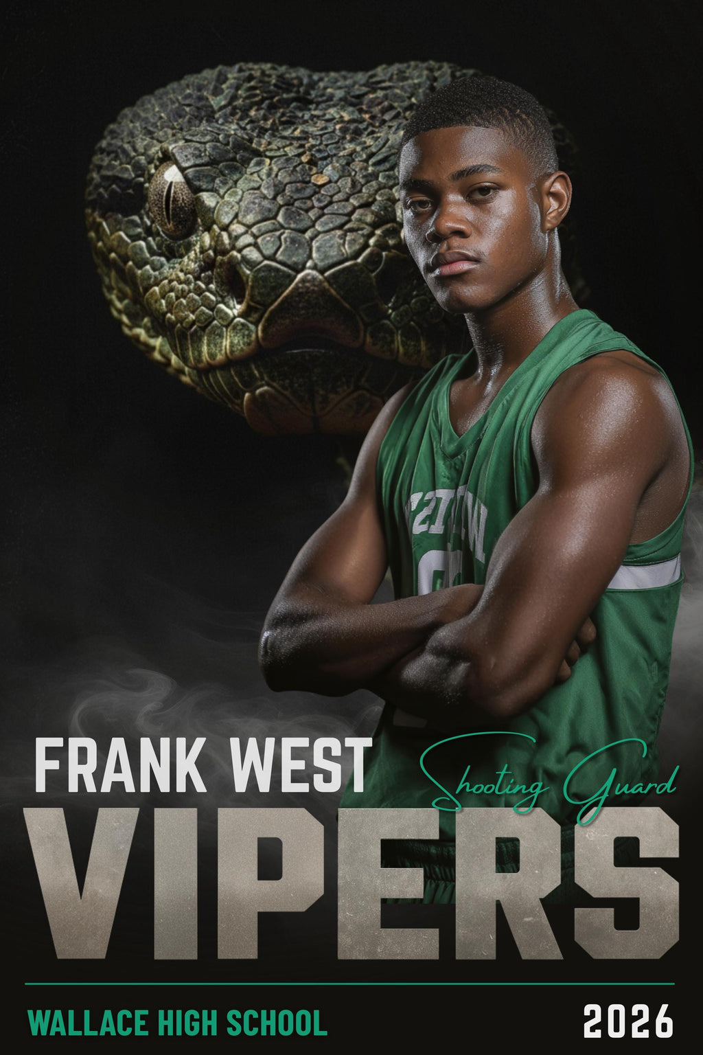 42 Mascot Backdrops Basketball Poster Template | Editable in Canva | 2:3