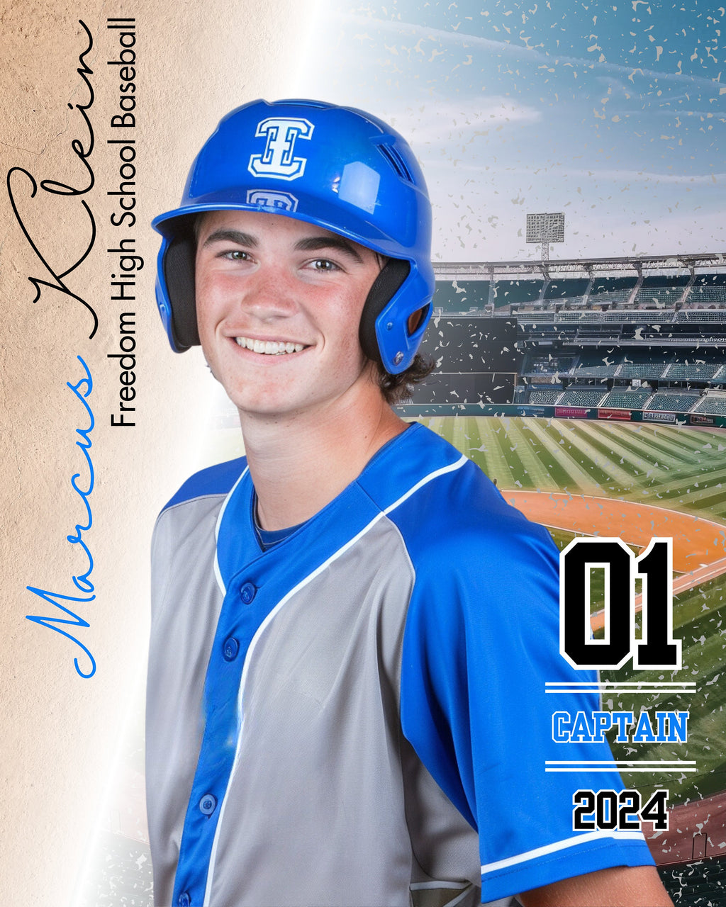Classic Baseball Poster Template | Editable in Canva | 4:5