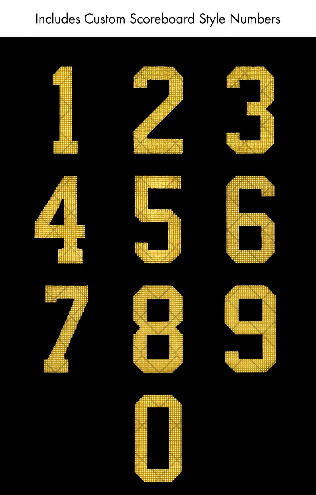 Scoreboard Numbers Soccer Poster Template | Editable in Canva | 2:3