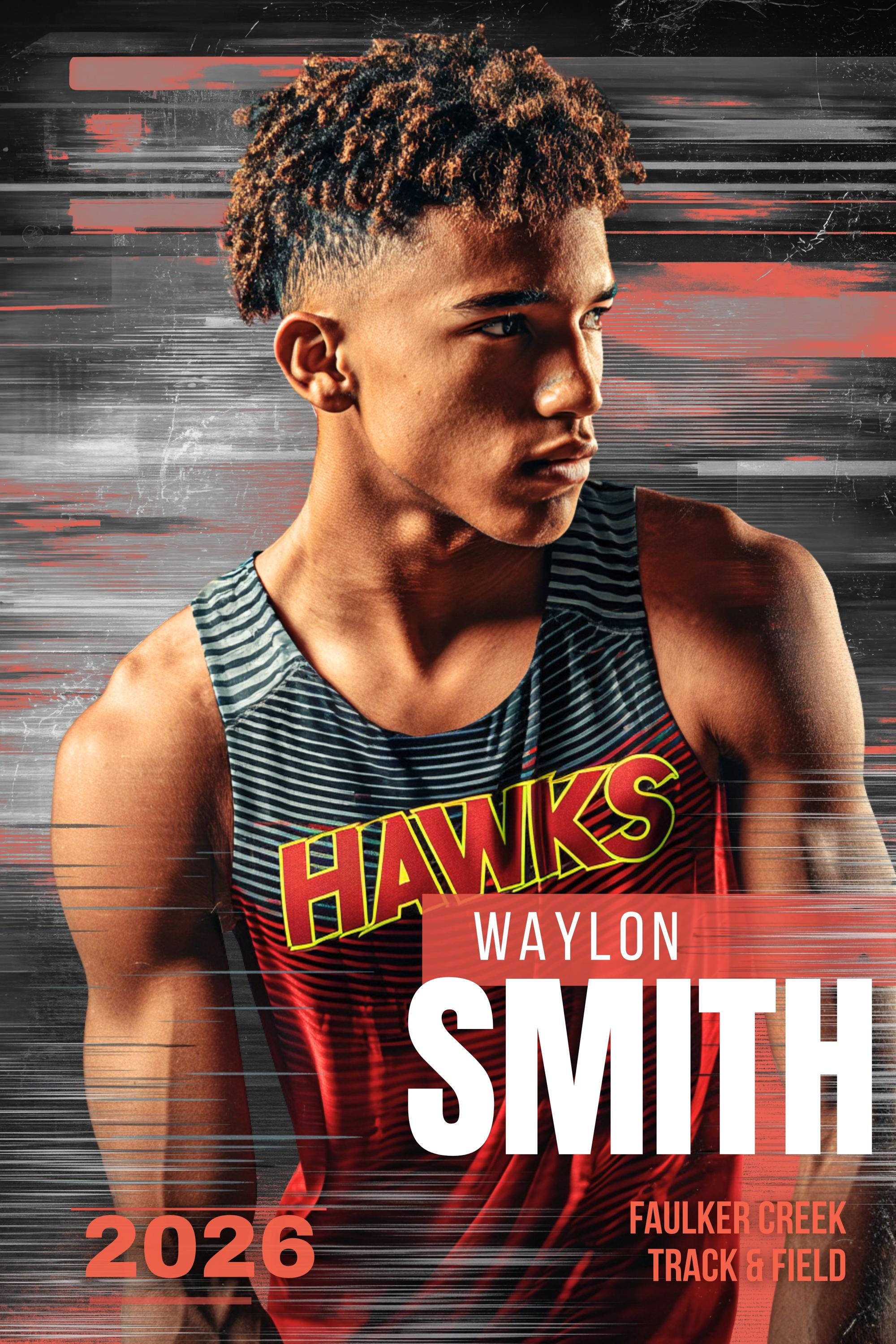 Speed Streaks Track & Field Poster Template | Editable in Canva | 2:3