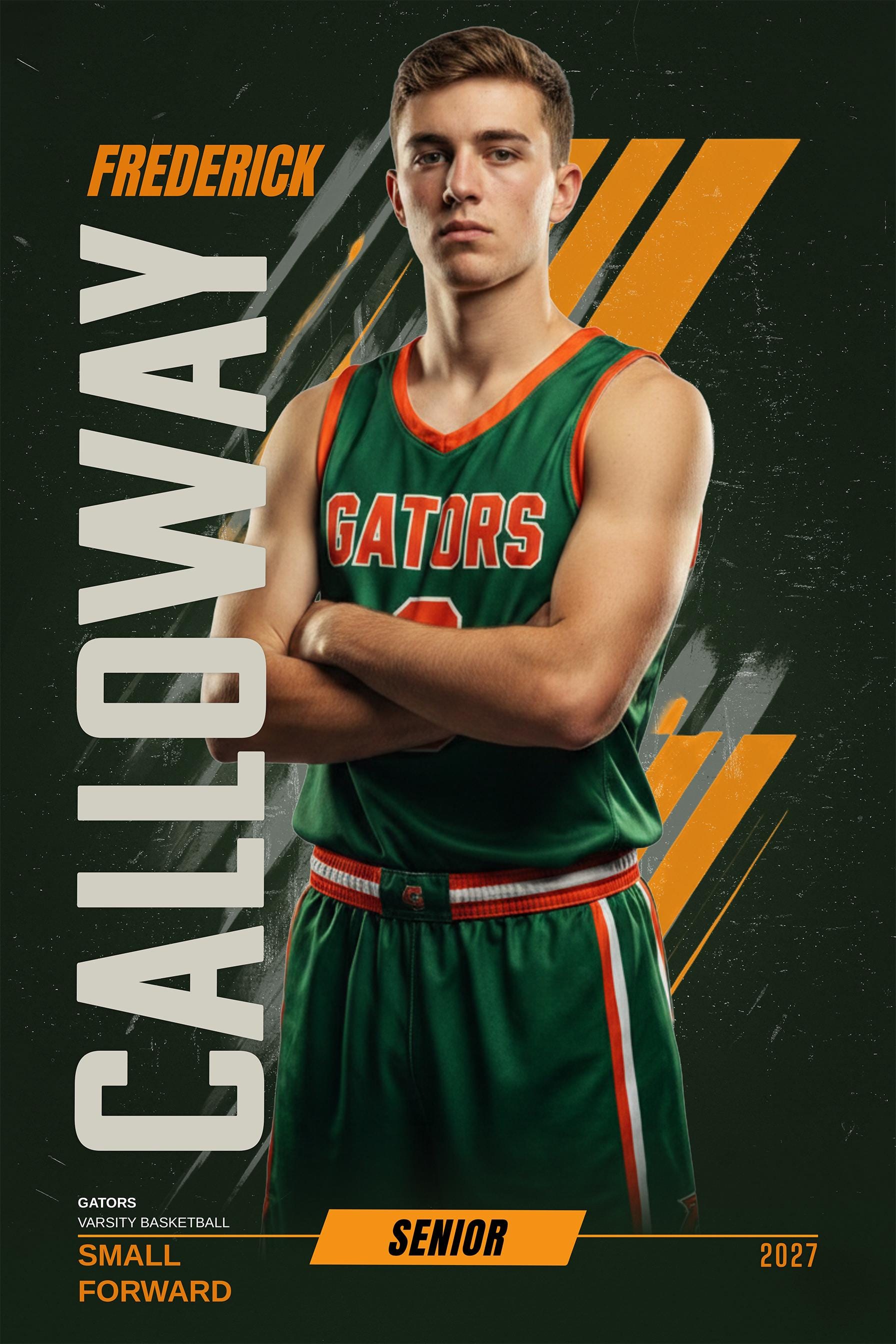 Velocity Basketball Poster Template | Photoshop Template | 2:3