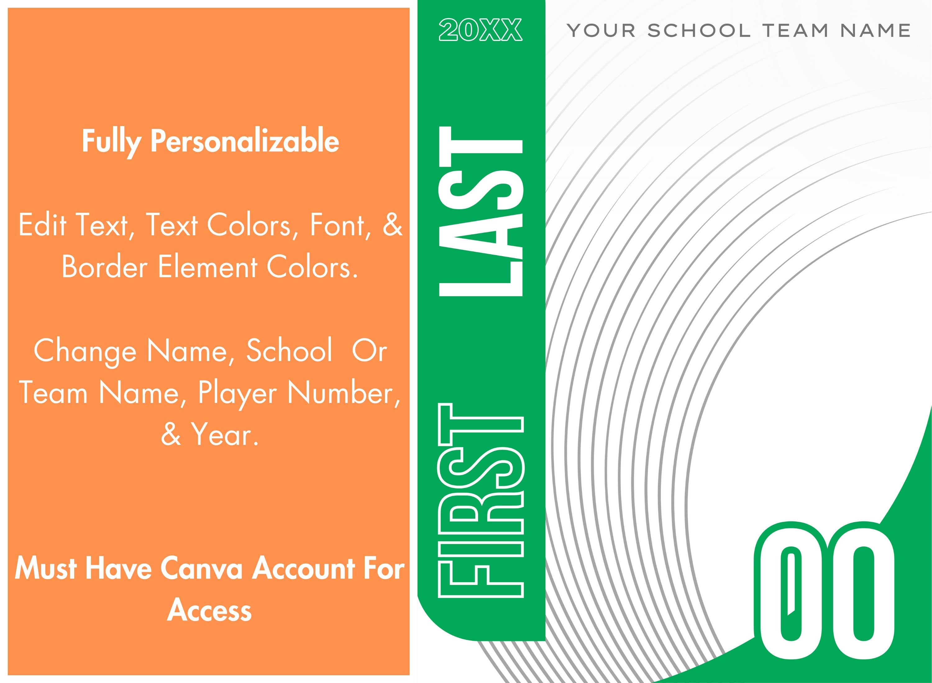 Clean Curve All Sports Poster Template | Editable in Canva | 3:4