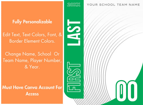 All Sports Poster Template | Editable in Canva | 3:4 | Senior Banner, Player Card, Memory Mate, Sports Poster