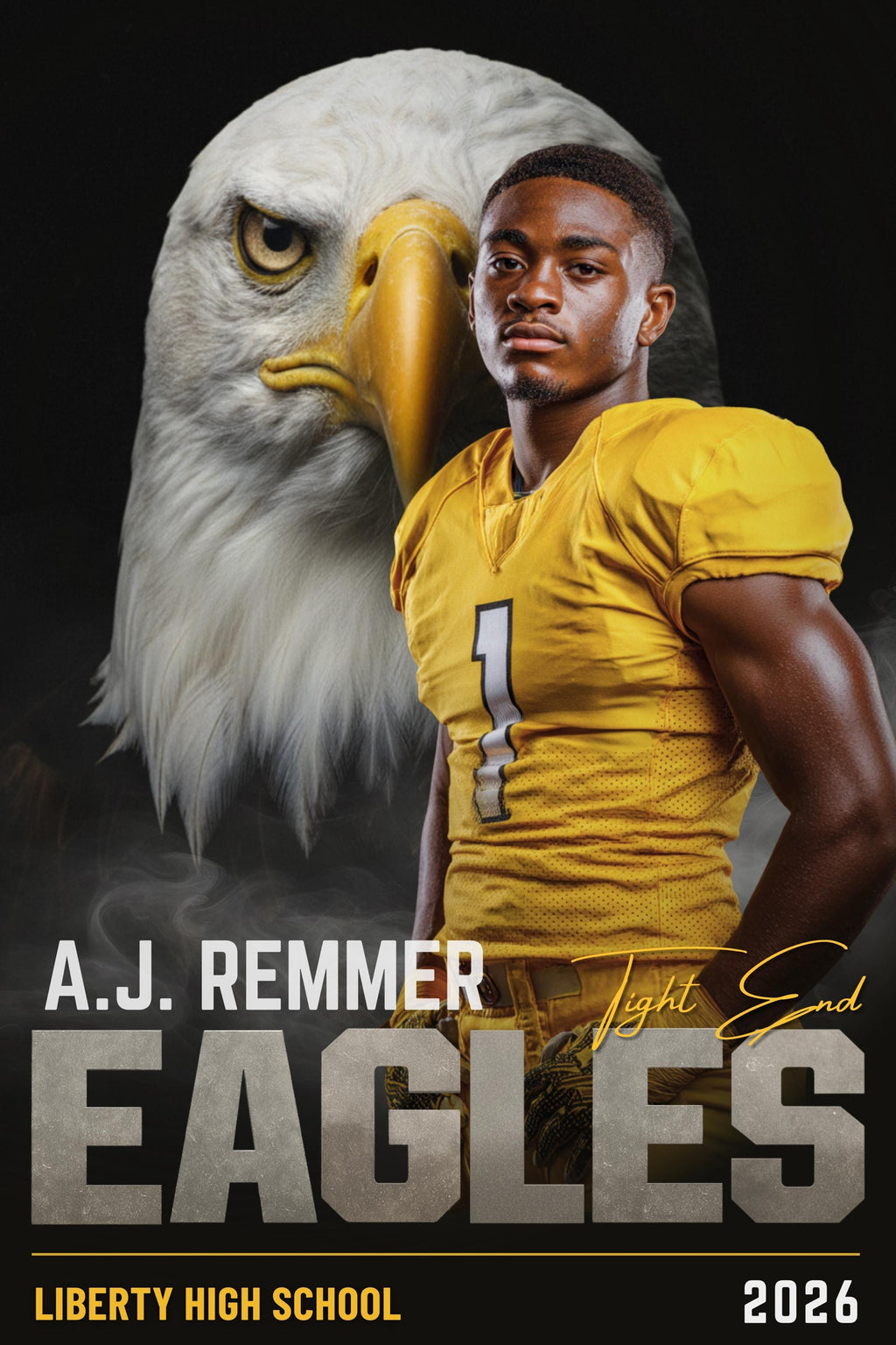 42 Mascot Backgrounds Football Poster Template | Editable in Canva | 2:3