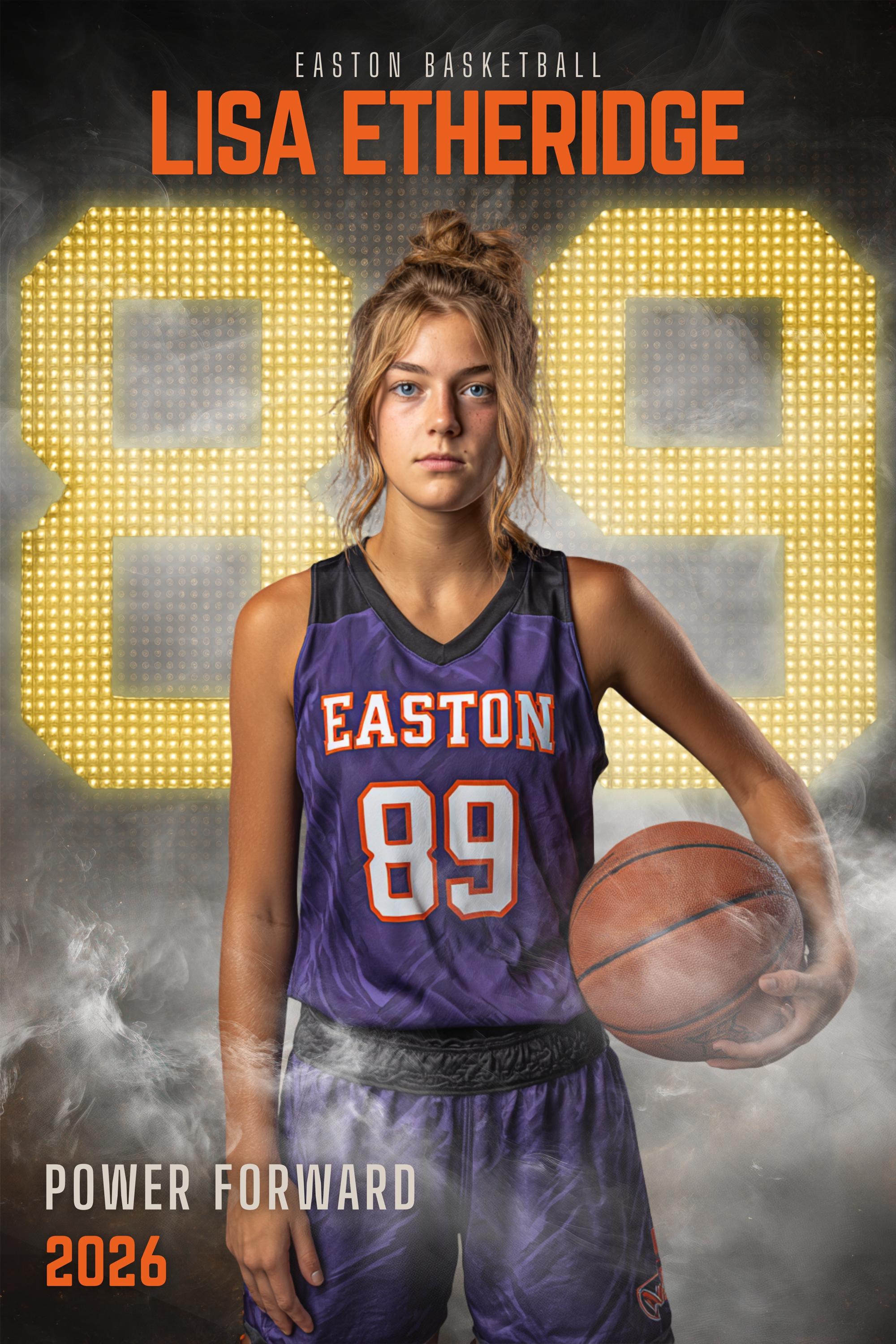 Basketball Poster Template | Editable in Canva | 2:3 | Scoreboard Style