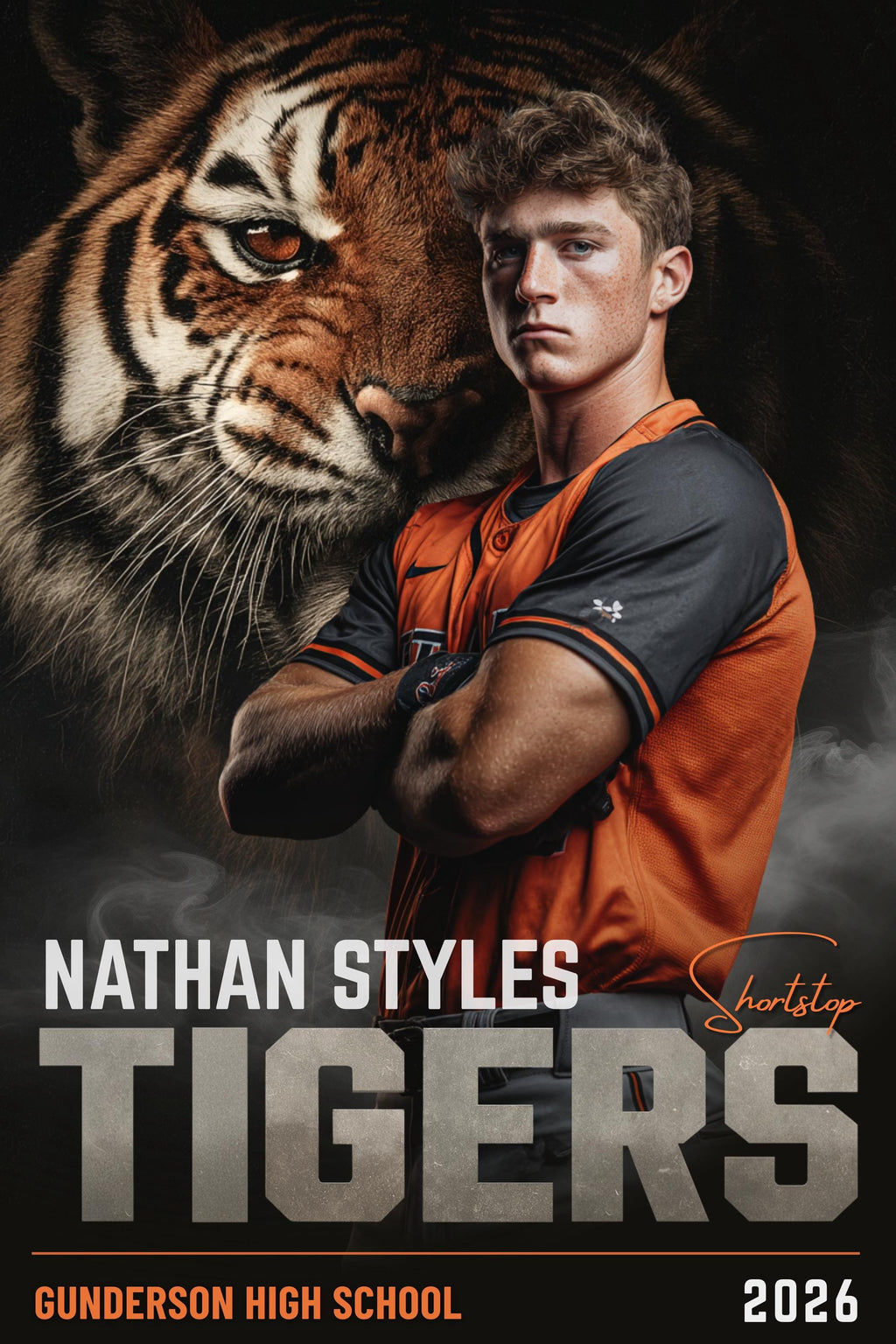 42 Mascot Backdrops Baseball Poster Template | Editable in Canva | 2:3