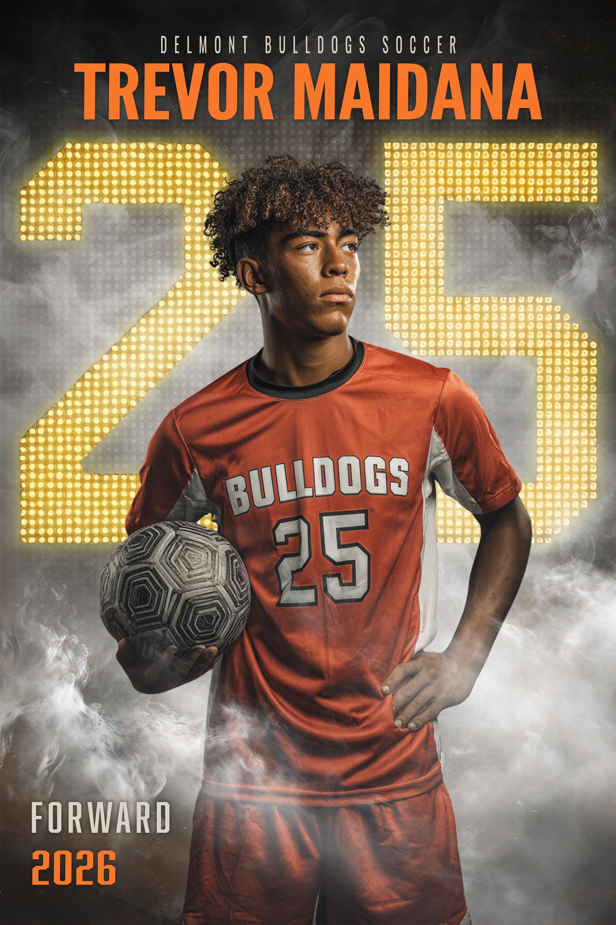 Scoreboard Numbers Soccer Poster Template | Editable in Photoshop | 2:3