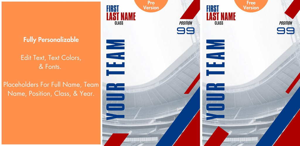Modern Stadium Football Poster Template | Editable in Canva | 2:3
