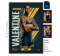 Editable wrestling banner Photoshop template featuring a wrestler poster design with bold vertical typography and modern sports graphics.