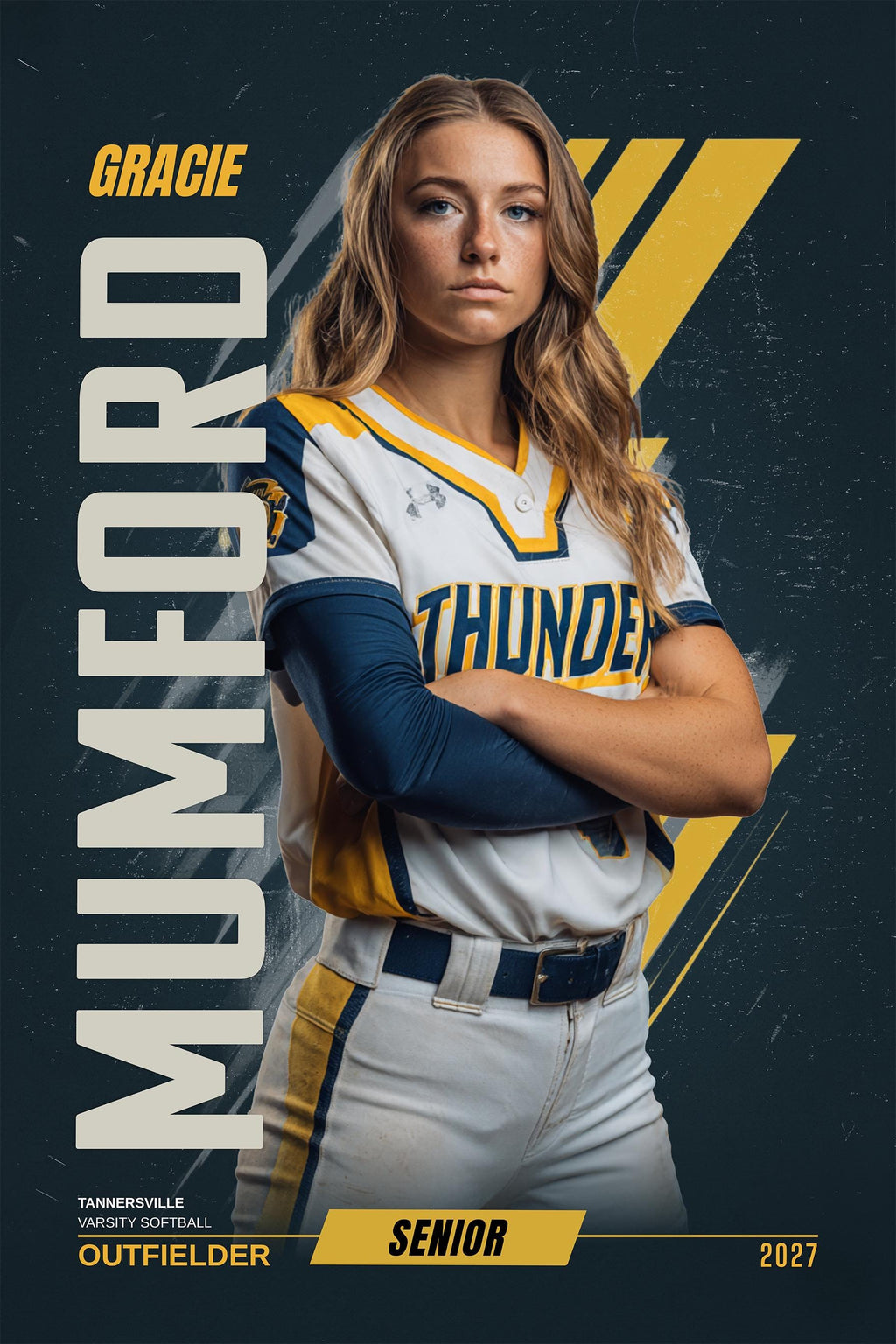 Velocity Softball Banner Template | Photoshop Template | 2:3