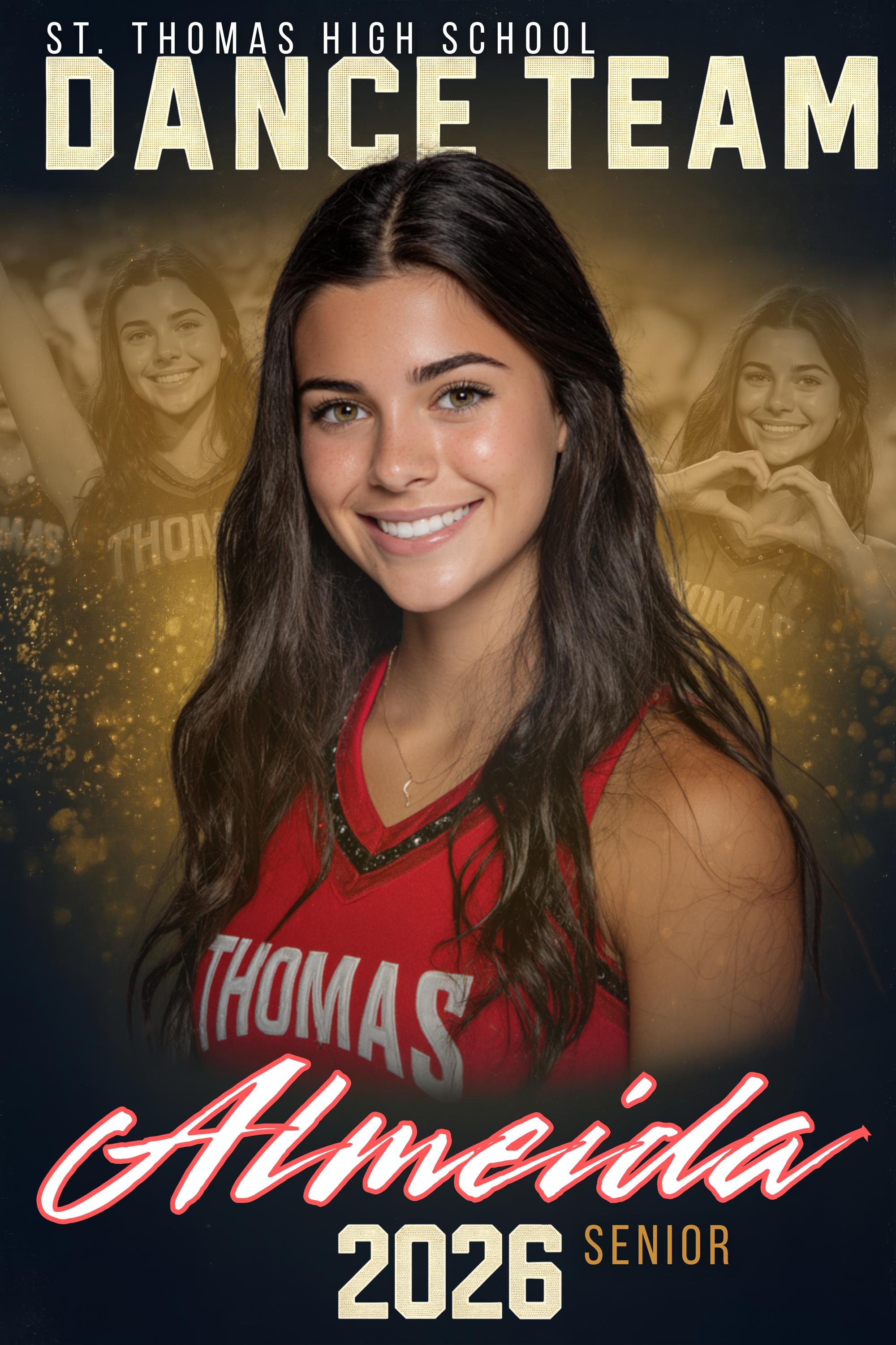 Multi-Photo Cheer & Dance Poster Template | Editable in Canva | 2:3