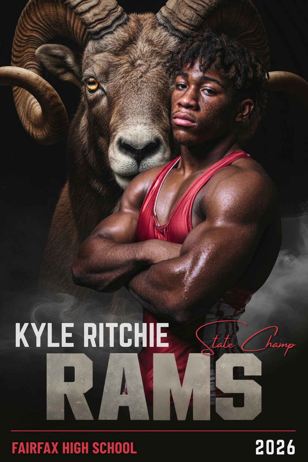 42 Mascot Backdrops Wrestling Poster Template | Editable in Photoshop | 2:3