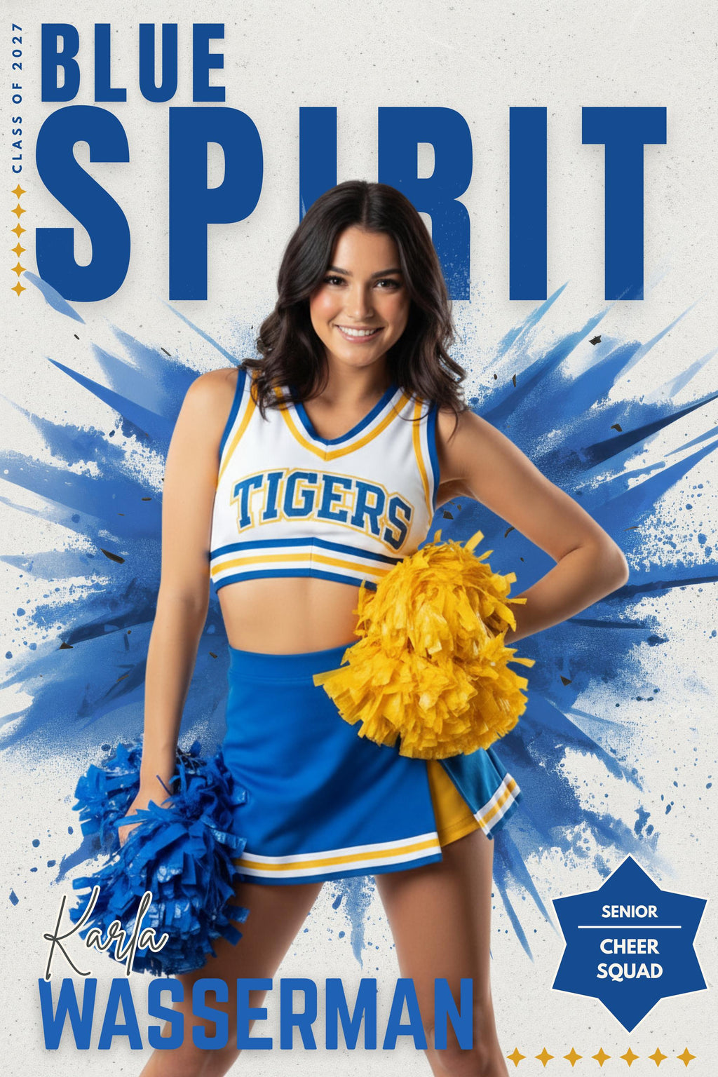 School Spirit Cheer & Dance Poster Template | Editable in Canva | 2:3
