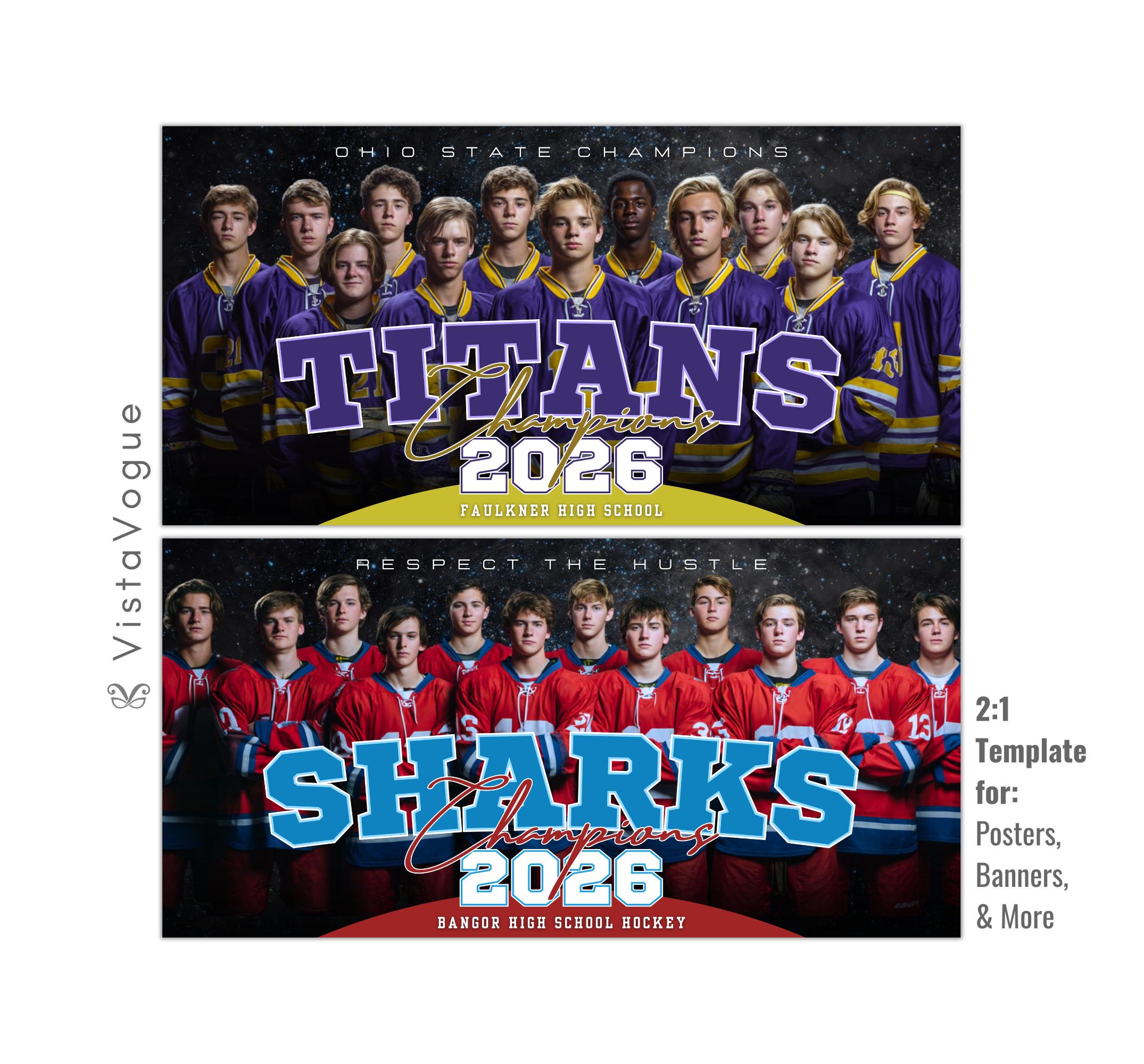 9 Sports Banners Template Bundle | Editable in Canva | Team Banners, Senior Night Posters, Memory Mates, Multi-Sport Designs