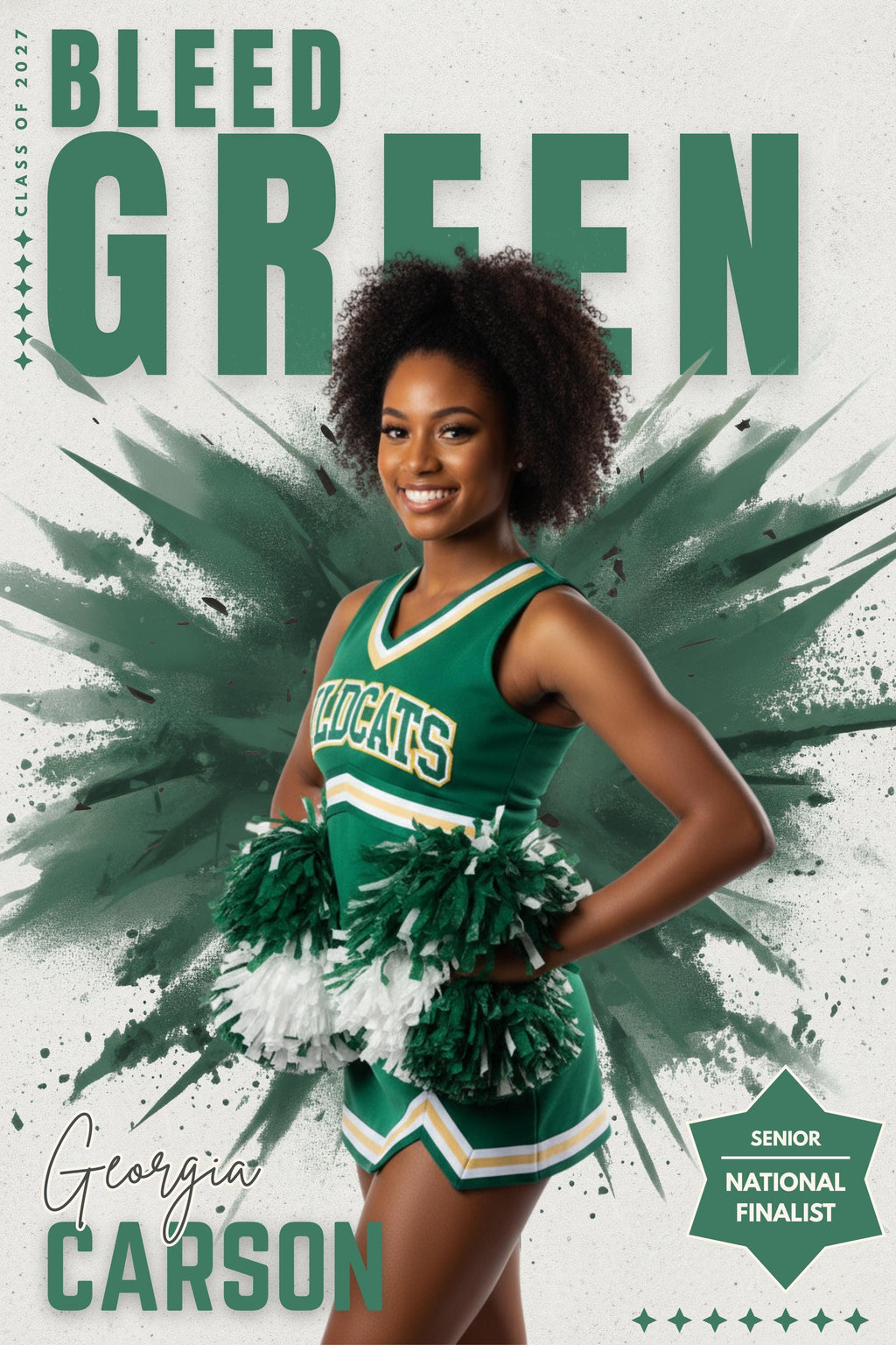 School Spirit Cheer & Dance Poster Template | Editable in Canva | 2:3