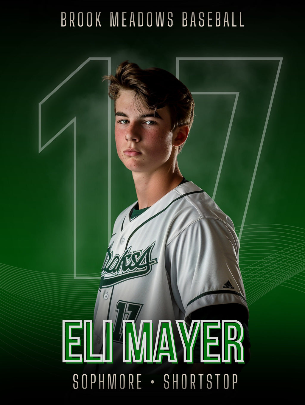 Number-Focused All Sports Poster Template | Editable in Canva | 3:4