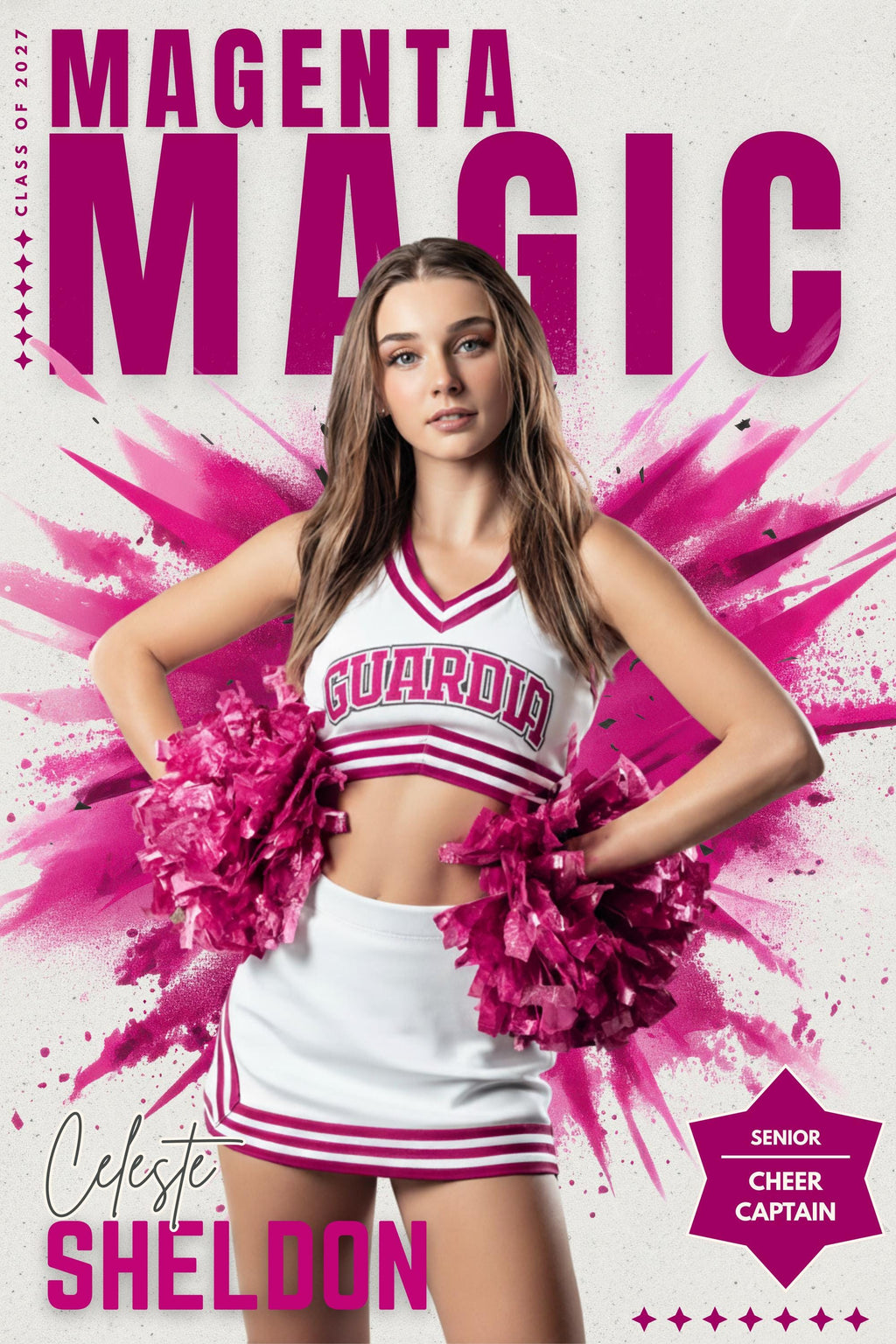 School Spirit Cheer & Dance Poster Template | Editable in Canva | 2:3