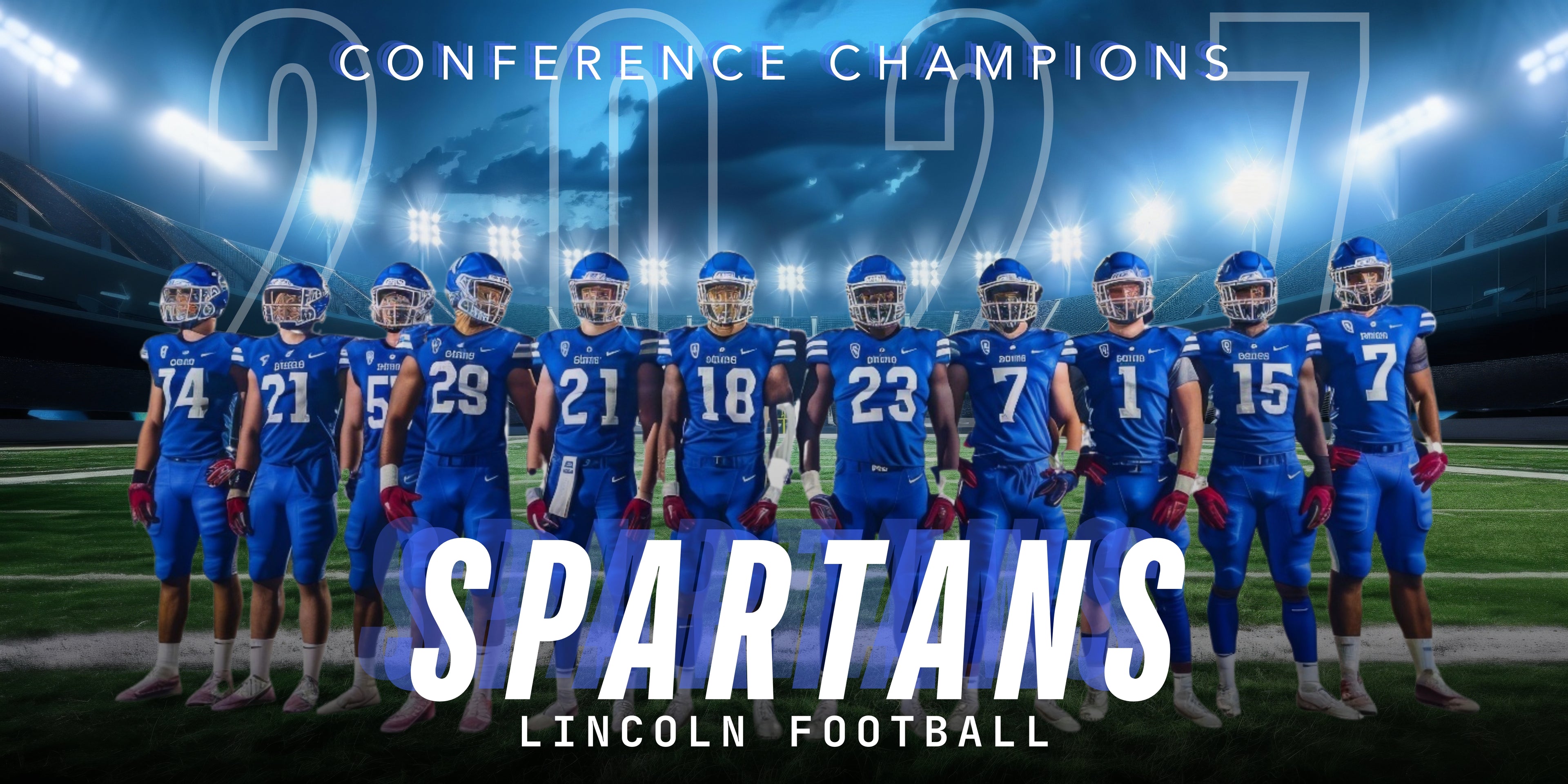 Stadium Football Team Banner Template | Editable in Canva | 2:1