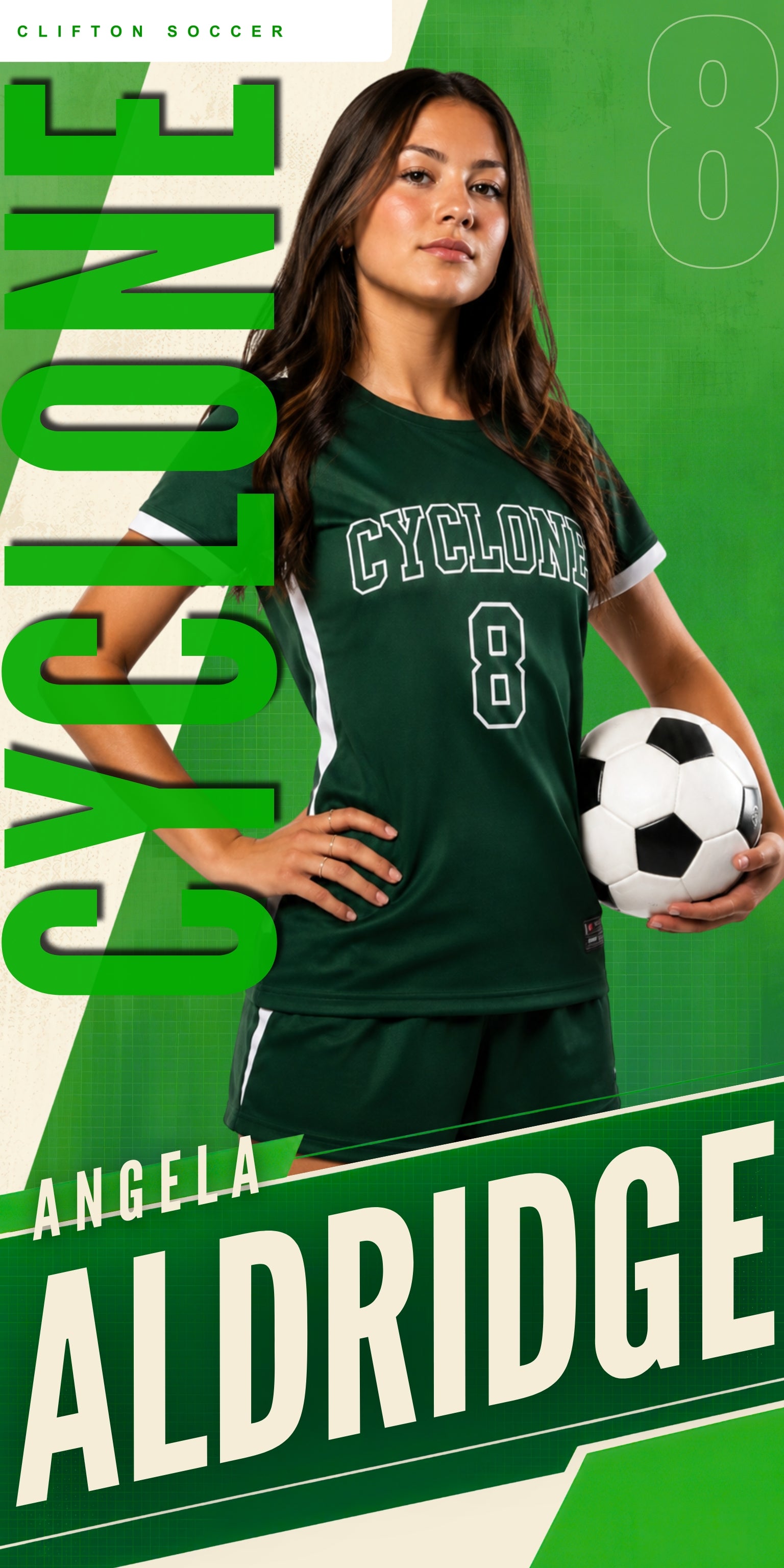 Modern Soccer Banner Template | Editable in Canva | 1:2