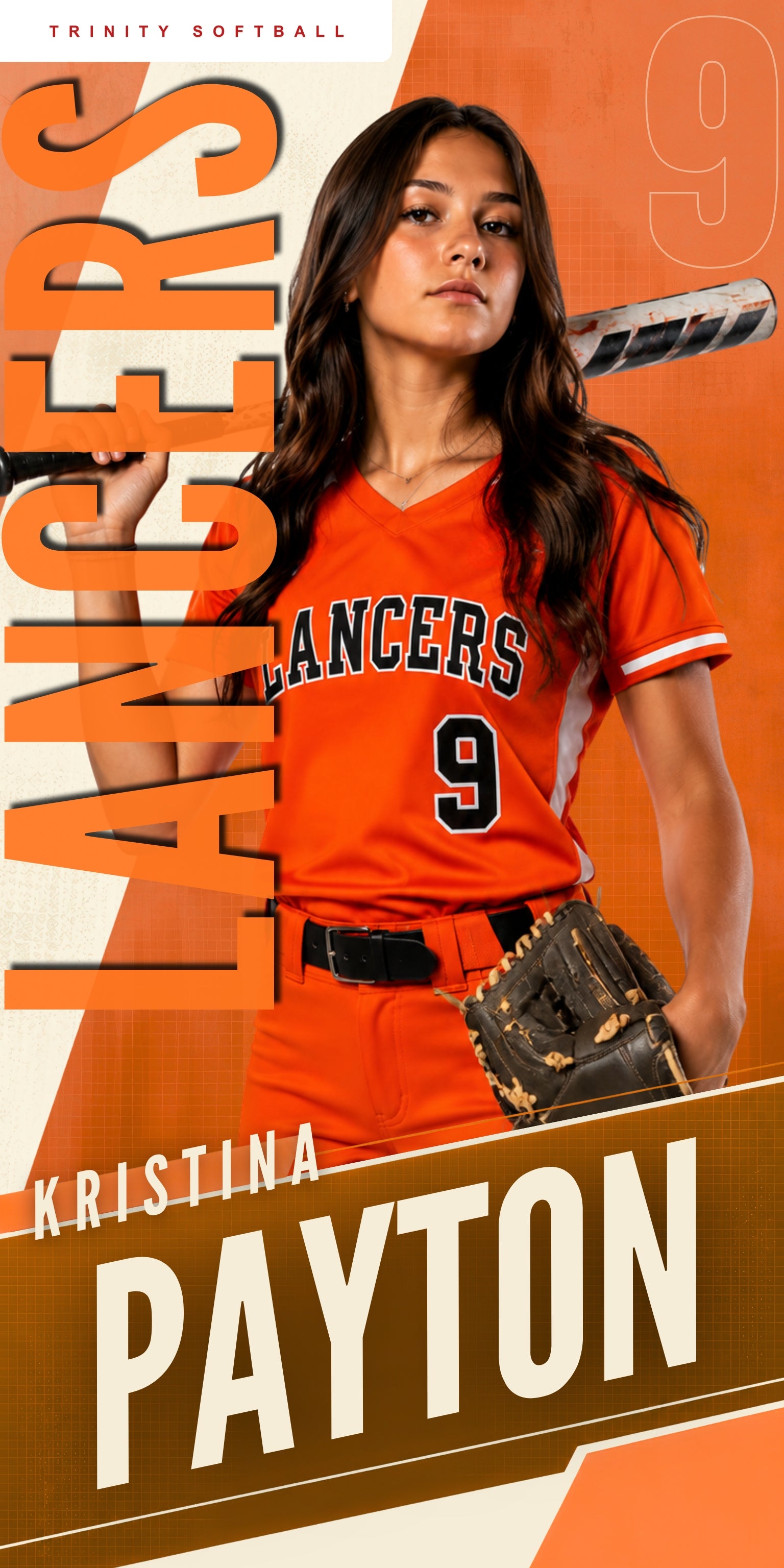 Modern Softball Banner Template | Editable in Canva | 1:2