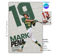 Baseball Poster Canva Template | Painted Brick Wall Design | 2:3