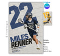 Lacrosse Poster Canva Template | Painted Brick Wall Design | 2:3